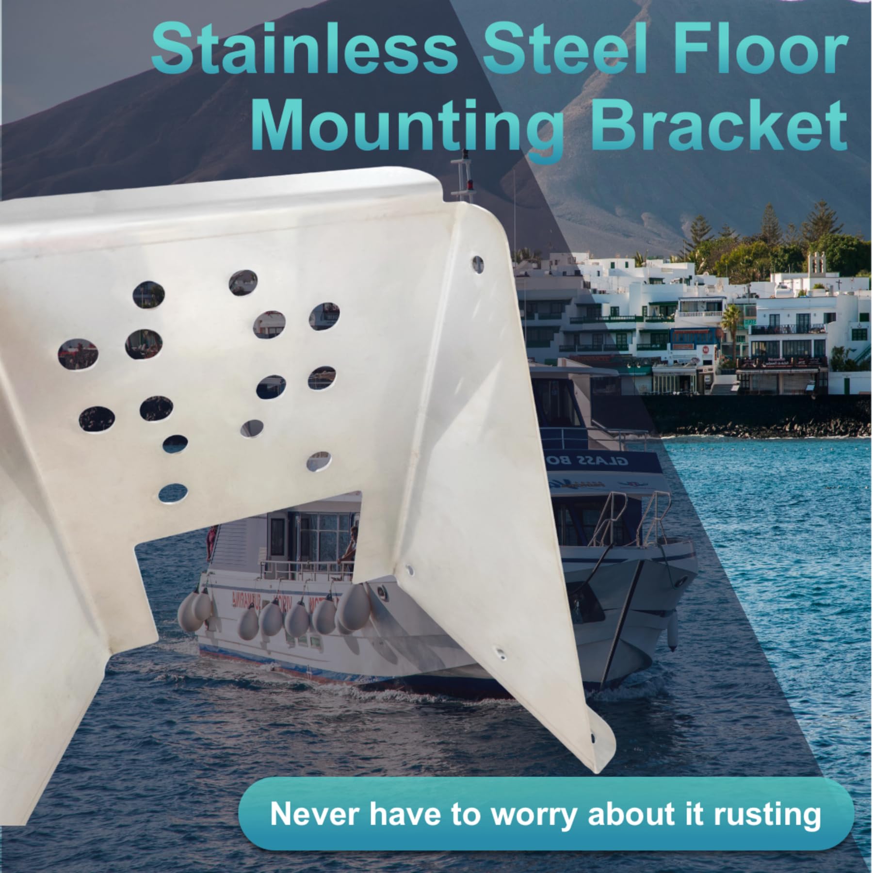 BFO Stainless Steel Trim Pump Bracket For Mercruiser - Replaces 862548A1, 42419A1, 18-6750