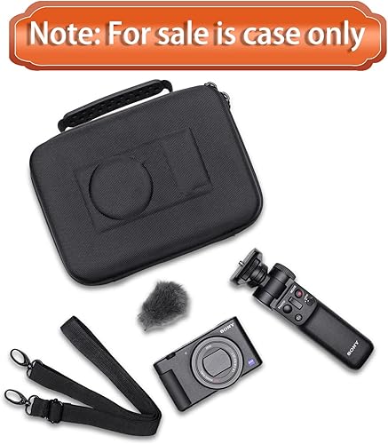 Miniatura 9 de LTGEM - Funda compatible con cámara digital Sony ZV-1F  ZV-1  ZV-1 II Vlog - Kit de accesorios para cámara digital, trípode, micrófono y vlogger con