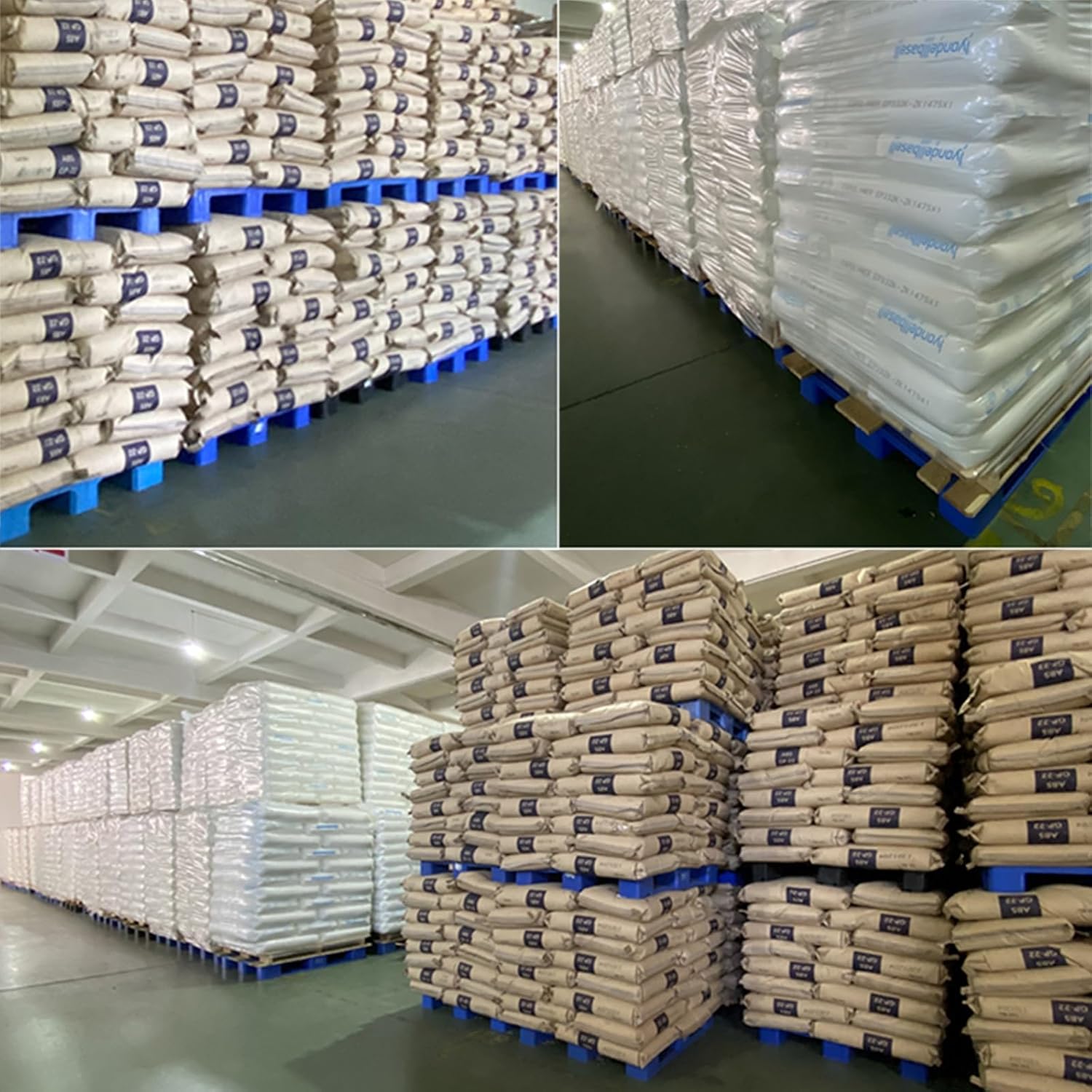 Warehouse Matting Breathable Grid Design Plastic Pallet Rounded Corners Design Stackable Shelf Counter Plate Easy to Use Suitable for Industrial Basement Garage(80x80x14.5cm/31.5x31.5x5.7)