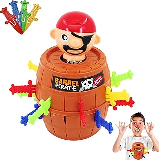 Comprar Waldspring Pirata Pop Up Juegos Infantiles, Pirata up Barril Juguetes Niños, Adecuado para Juegos Familiares y De Fiesta, Las Reglas Son Simples y Divertidas