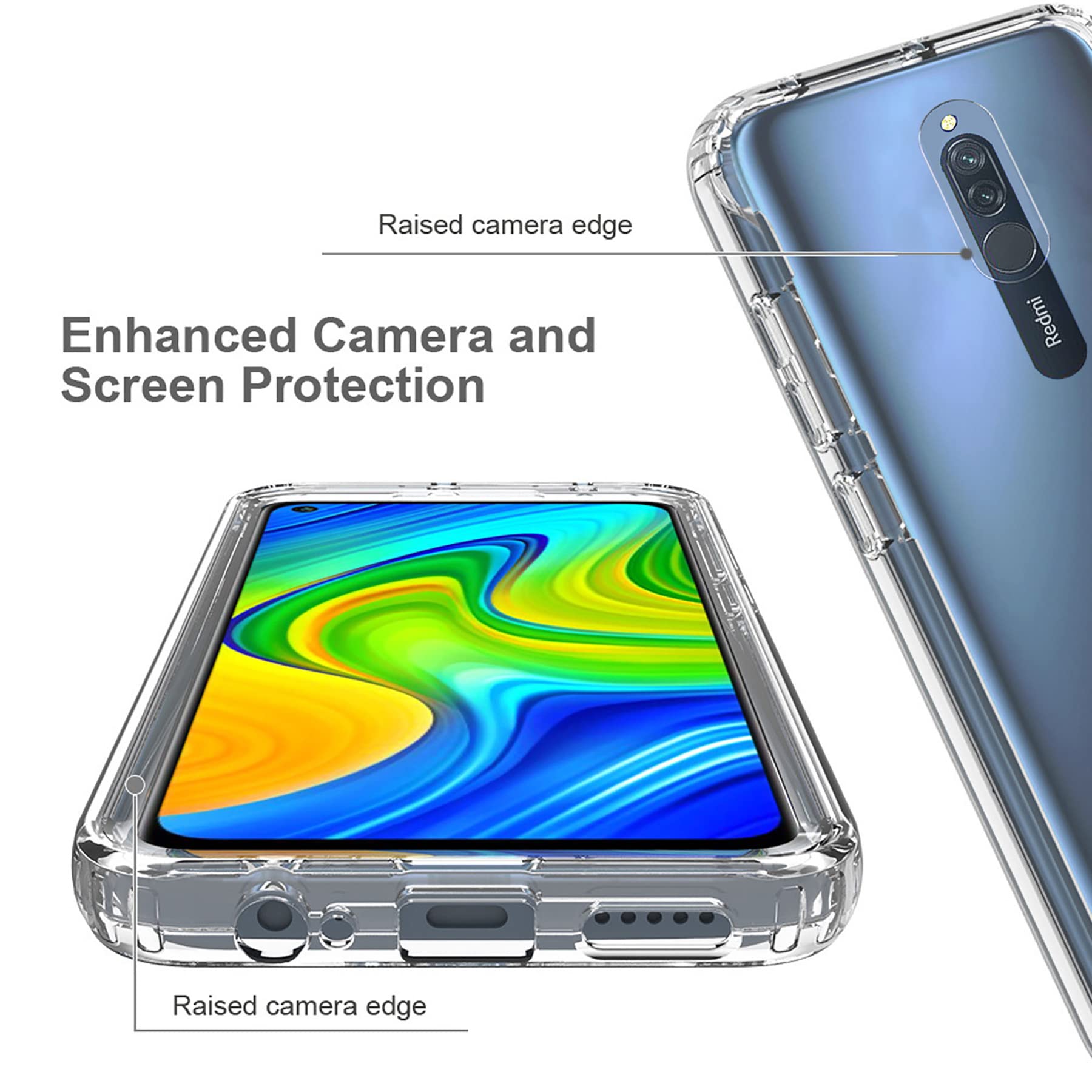 Coque 360° Protection Complète Pour Xiaomi 8 Et 8A - Anti-choc - Modèle M11E01C04 - Neuf