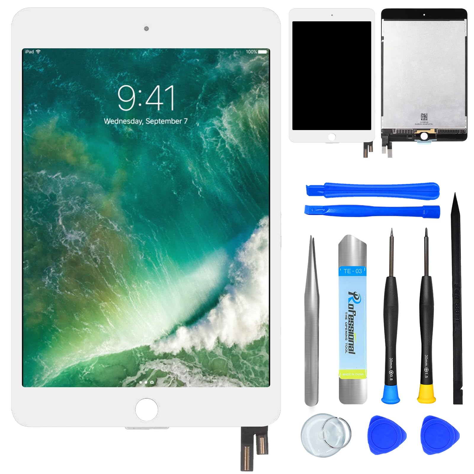 NB+ Screen Replacement For iPad 9th 10.2" (A2602 A2603 A2604 A2605) Generation Touch Screen Digitizer 2021 Pre-Installed Adhesive (Not LCD display) — view 30