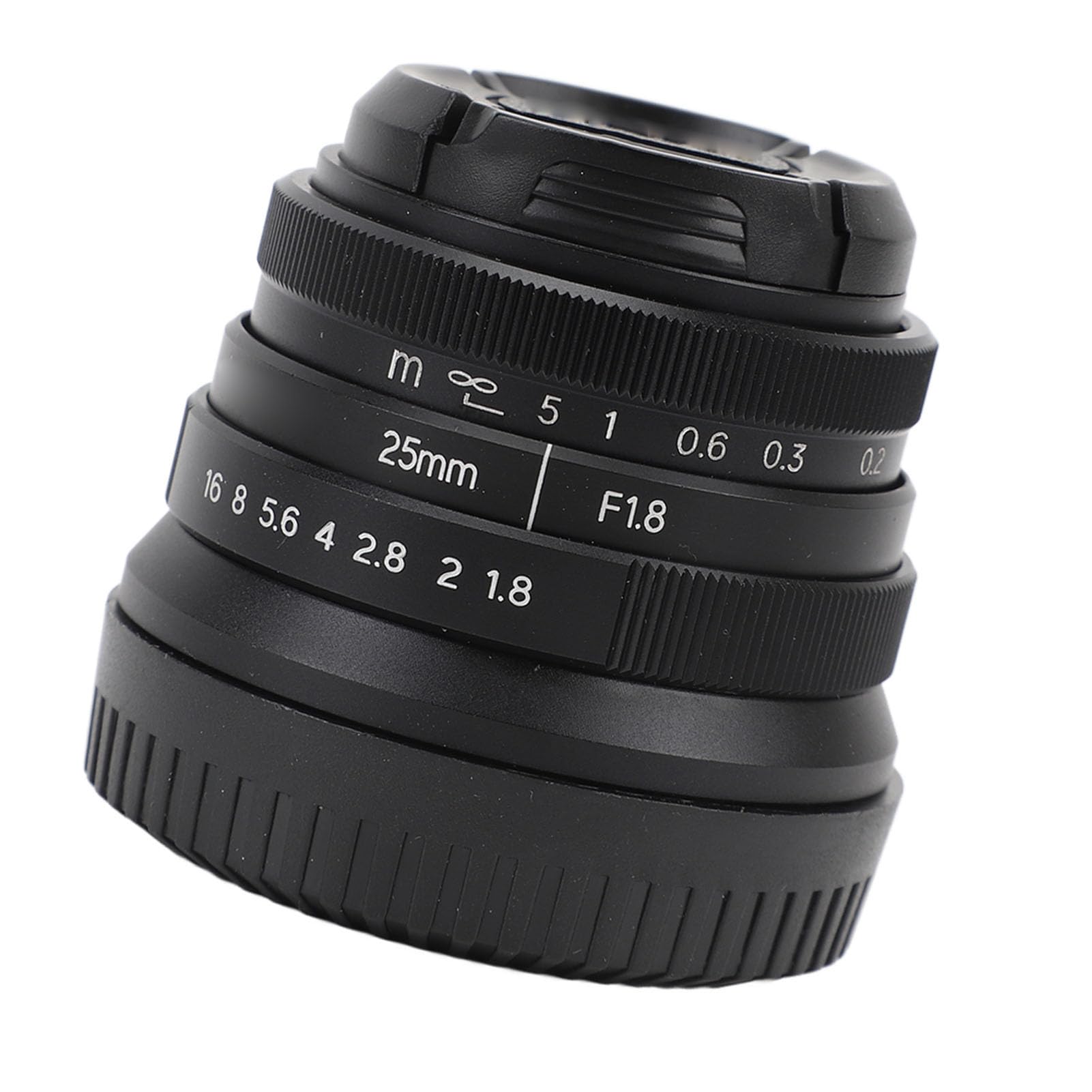 Obiettivo per Fotocamera da Ritratto, Obiettivo per Fotocamera da 25 Mm con Messa a Fuoco Manuale Fissa da F1.8 a F16, per XA1, X A10, XA2, X A3, X T1, X T10, X T2, X T20, X E2,
