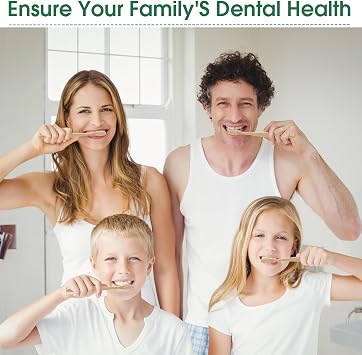 Nano Toothbrush 4Pcs, Soft Bamboo Brush Eco-Friendly for Sensitive Teeth | Nano soft toothbrush with ultra-fine bristles for gentle cleaning. Biodegradable bamboo, BPA-free, eco-friendly oral care