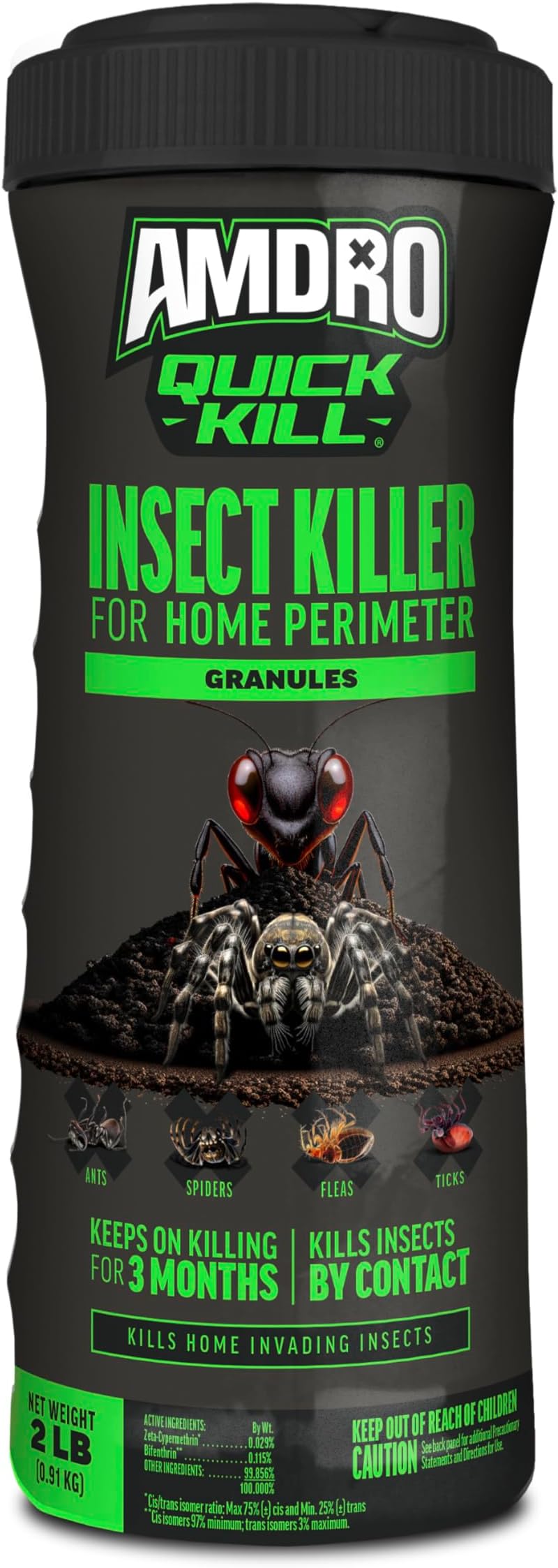 100550460 Quick Kill Home Perimeter Insect Killer Granules, Clear