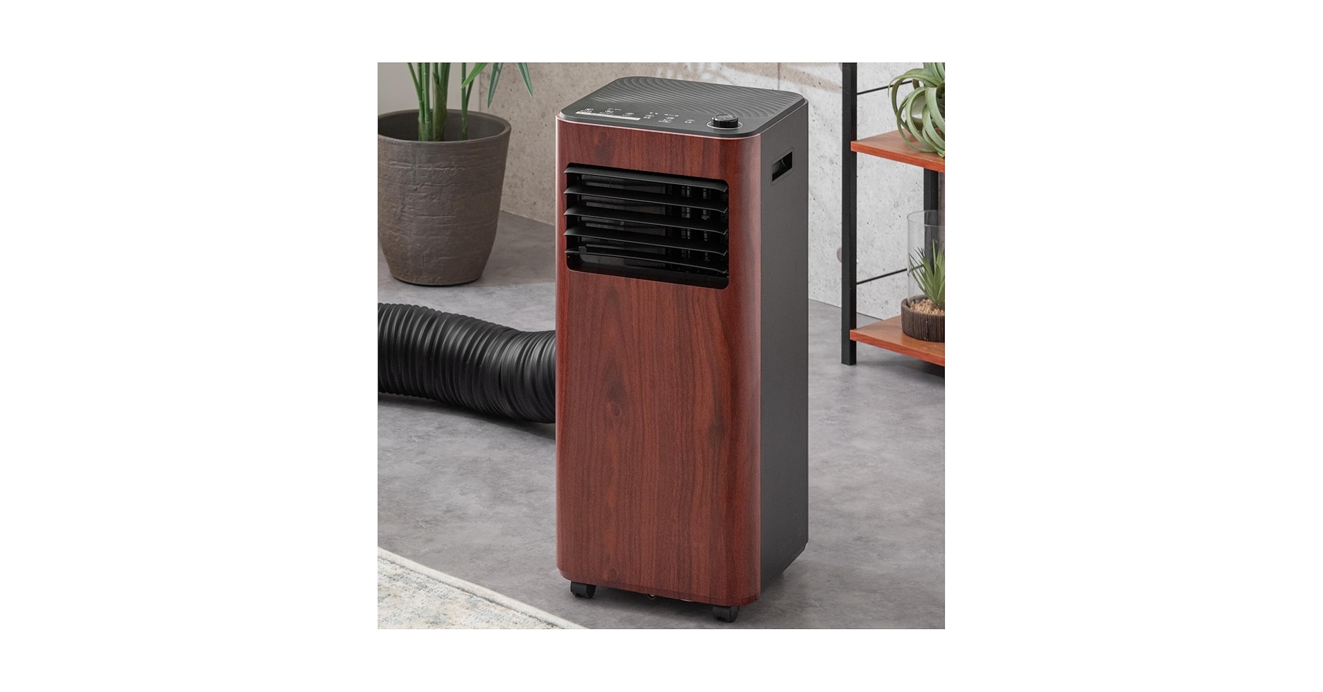 Amazon | タンスのゲン スポットクーラー 木目調 2.6kW 最大11畳