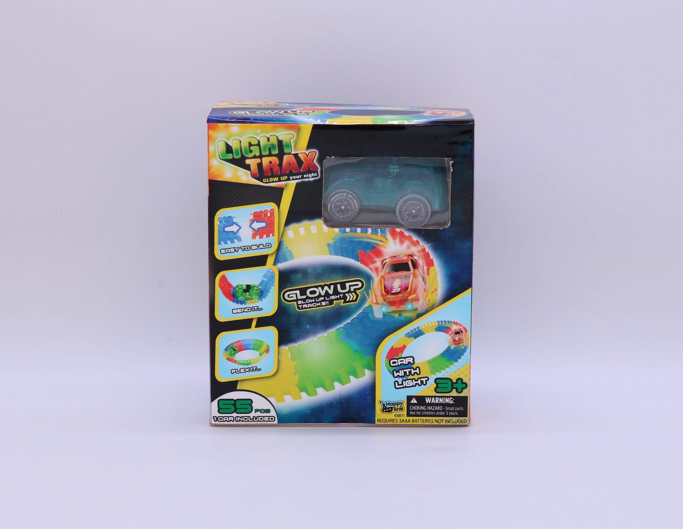 Happy Line Flexible Track, 55 Pcs With Car