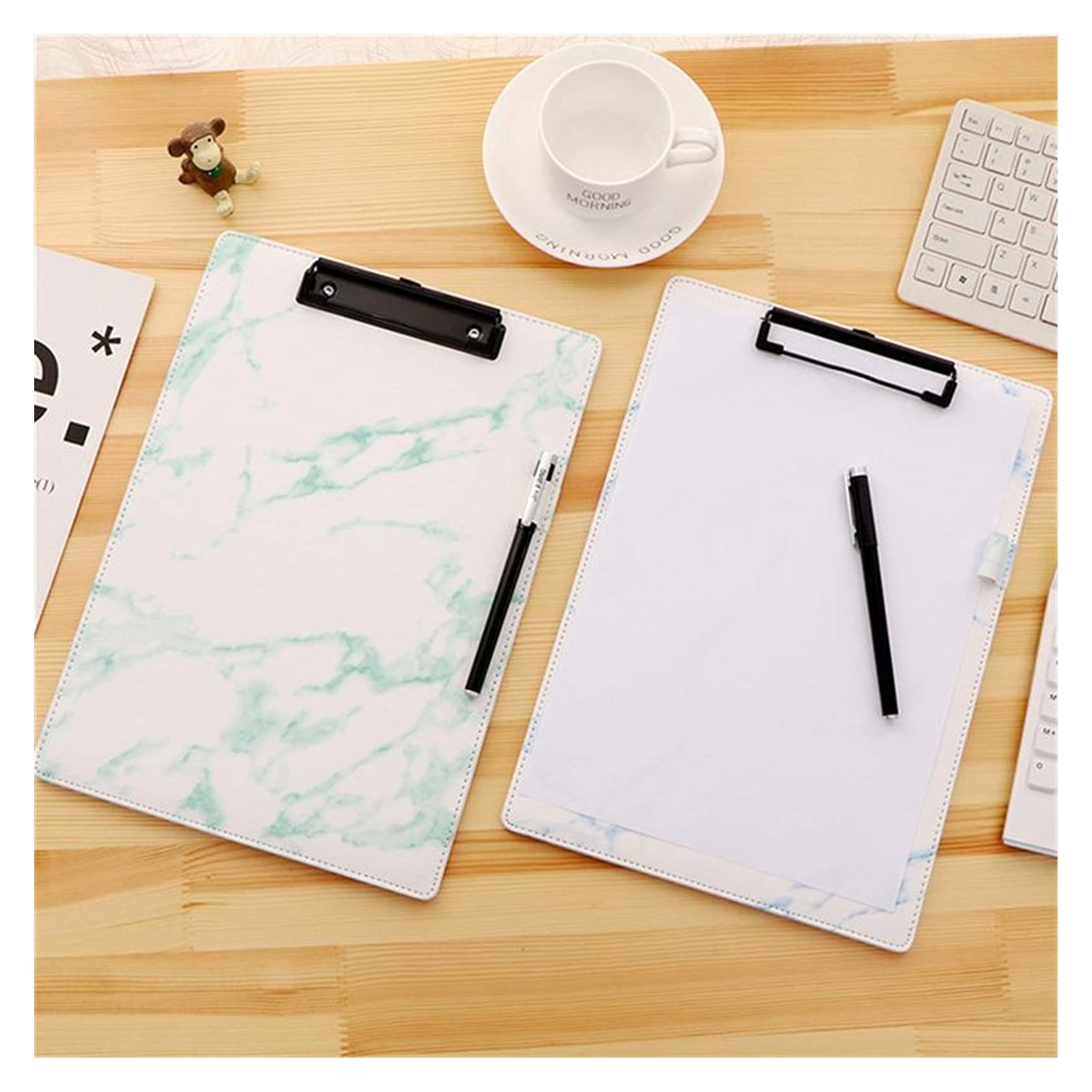 Przechowywanie Clipboard Marmur Clipboard Teczka Teczka Teczka Papeteria Płyta do pisania Klips Raport Materiały biurowe dla Office School Coaches Podkładka (kolor: Żółty)