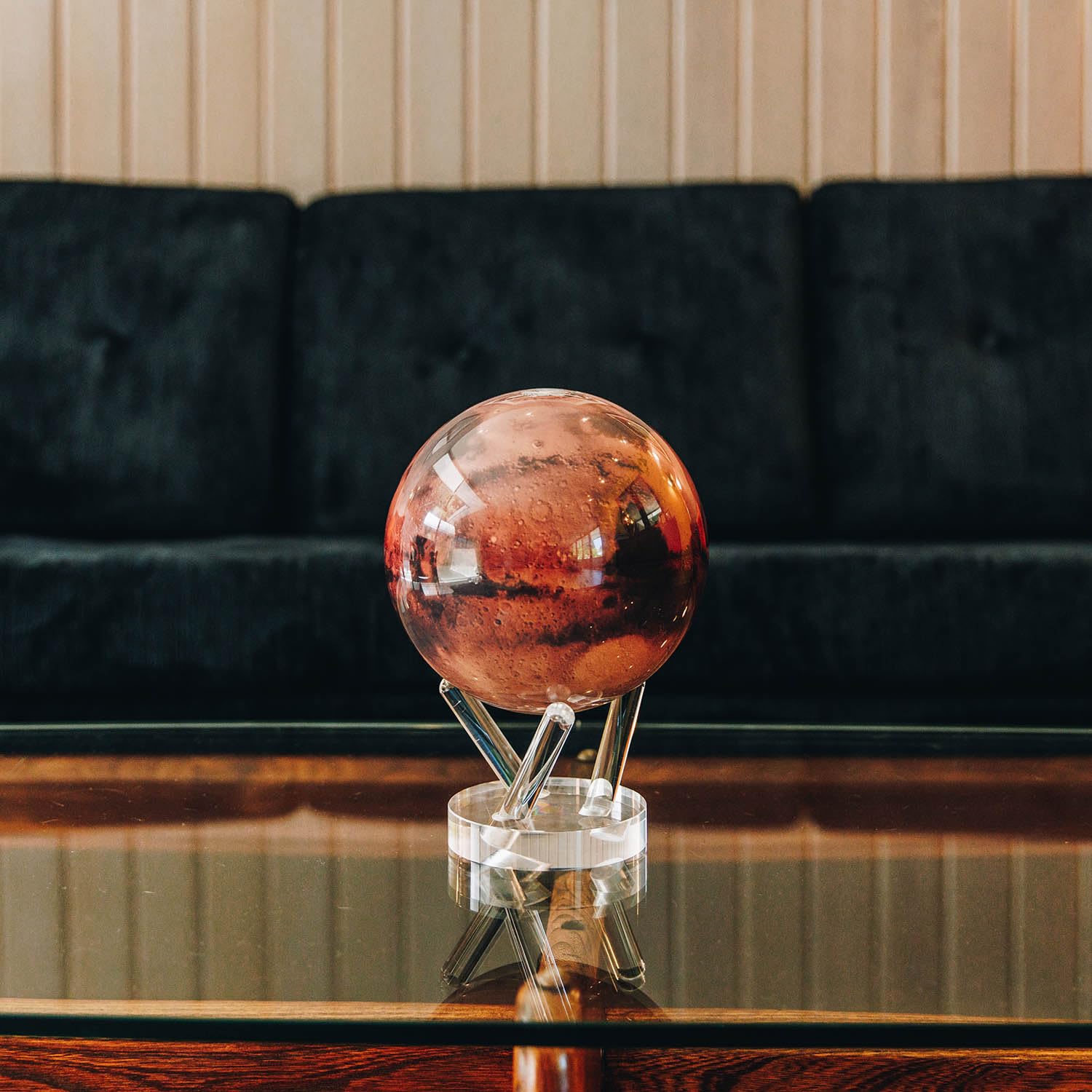 MOVA Globes Venere Classico (4,5") | Mappamondo Auto-Rotante a Energia Luminosa |Silenzioso, Senza Batterie né Fili |Decorazione da Scrivania o Idea Regalo Globo Spazio