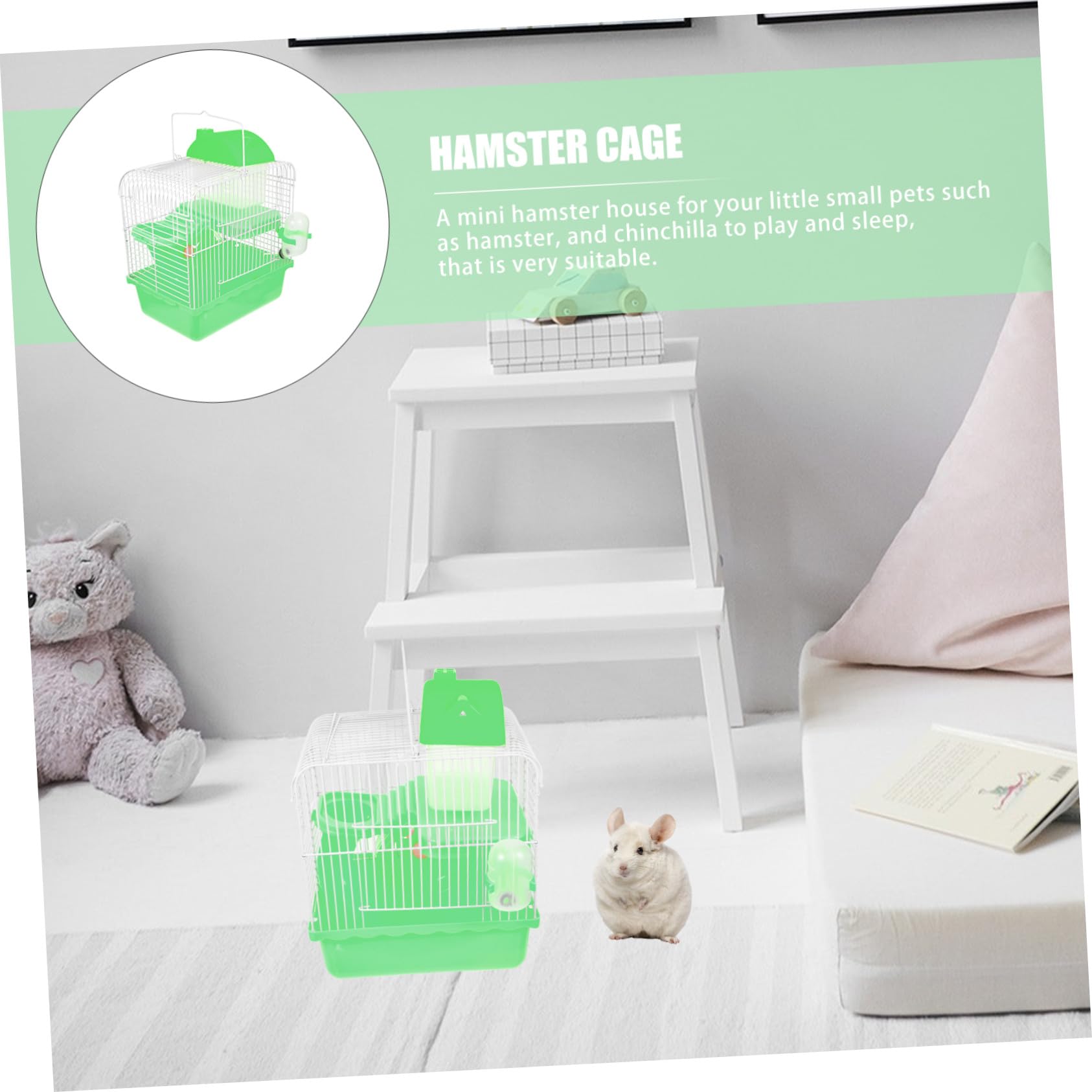 Hamsterhütte mit Privatem Raum für Kleintiere und Chinchillas