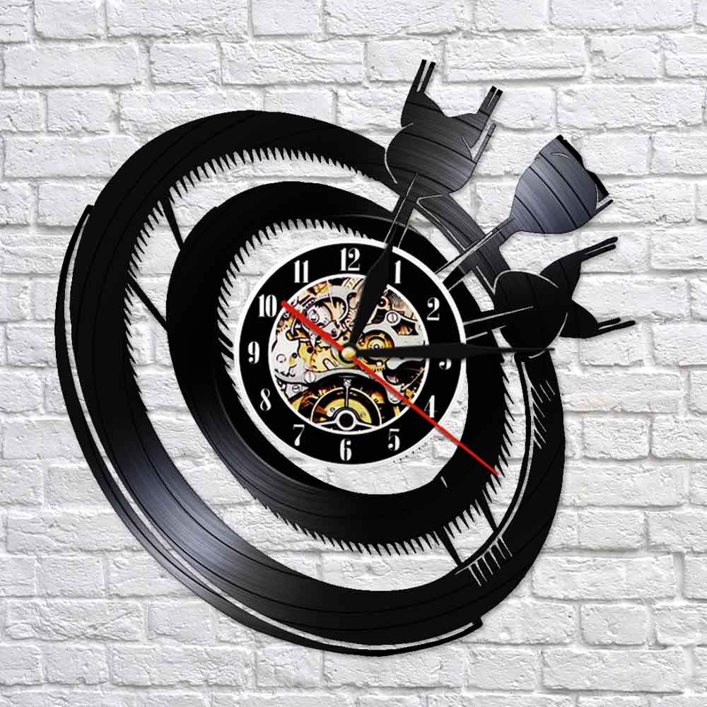 30cm Time To Bike Design vintage Orologio da parete illuminato Ciclista in vinile Orologio con disco CD in vinile Ragazzi Ragazze Amanti romantici Orologio da regalo 7 colori Orologi da parete modif