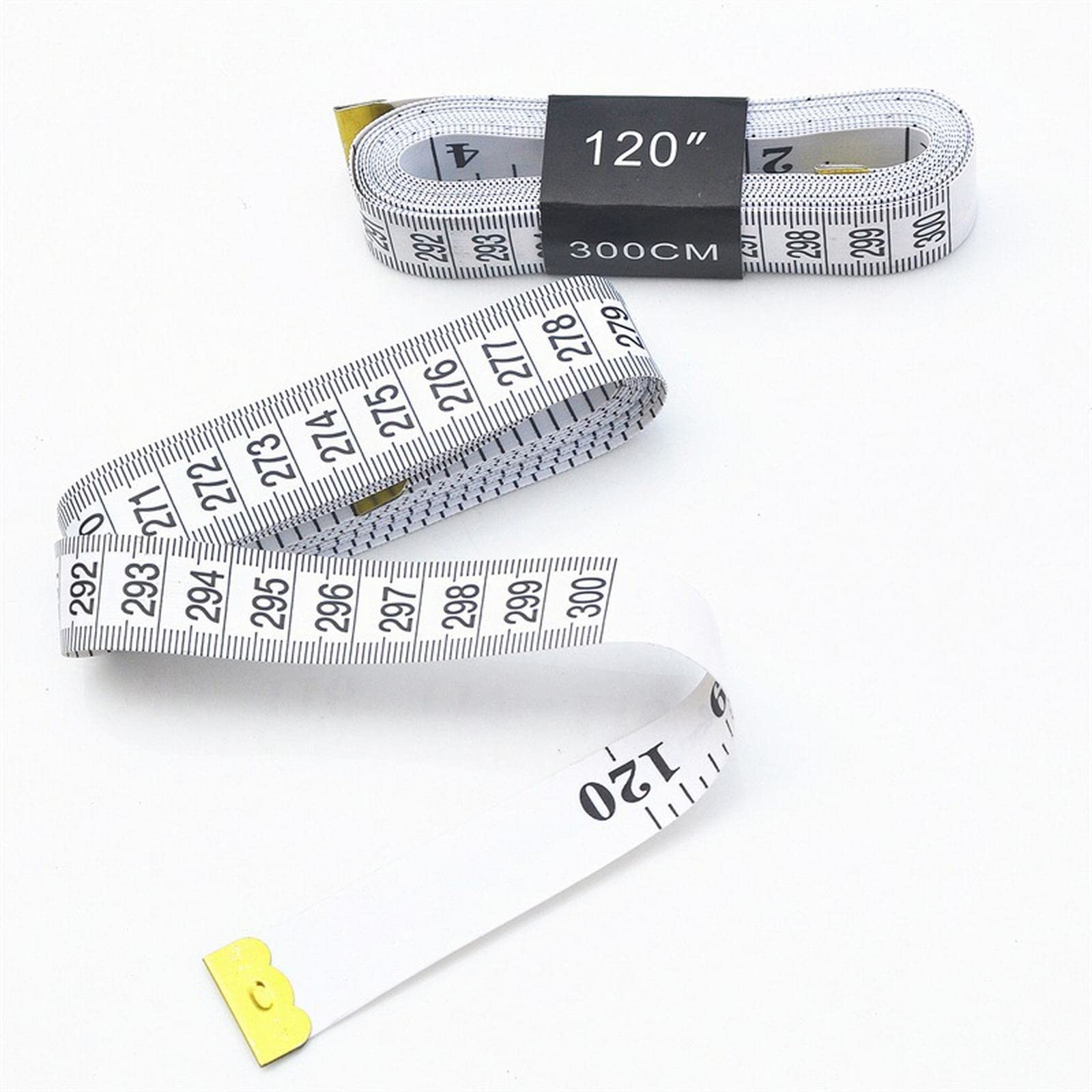 Cintas métricas, Regla de medición del cuerpo Cinta métrica de costura a medida Medidor de centímetros Cinta métrica de costura Suave 300 cm / 120 pulgadas