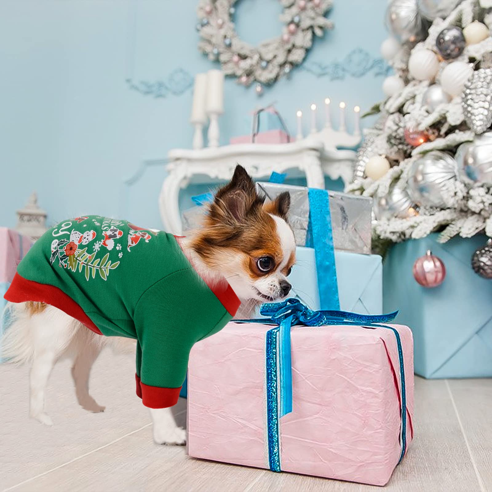 small dog christmas dresses Santa Christmas Dog Party Dresses | Poshdoglife.com main image 0