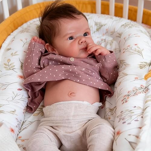 Anano Muñecas Reborn de Bebé de Silicona de Cuerpo Completo - 18 pulgadas Muñeca Realista de Bebé Niña, Muñeca de Bebé de Silicona Completa