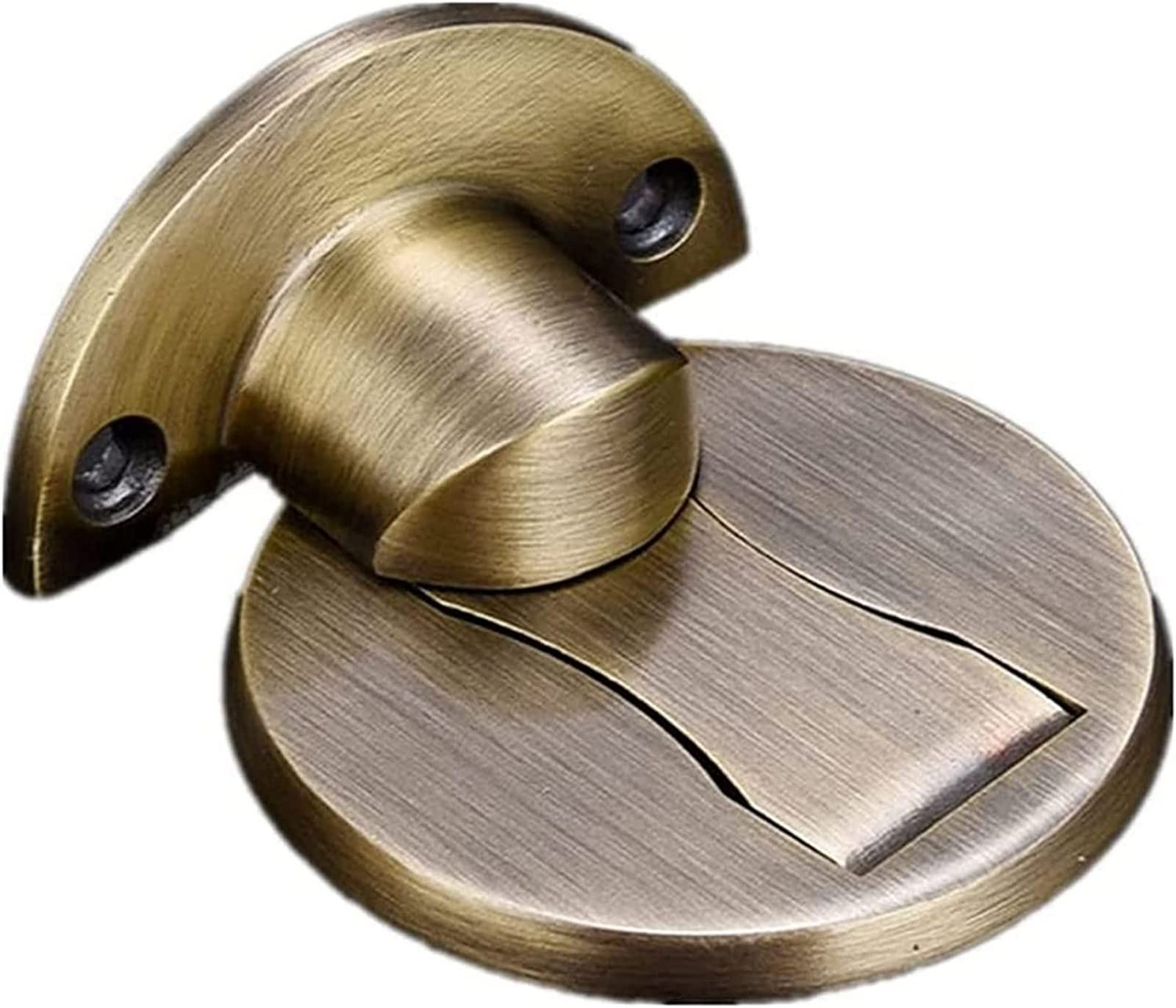 Nvsfzgiyg Nero Door Stop Wall Mounted Stopper Invisible Punch-Free Installation, Stainless Steel Magnetic Ground Adjustable Height, Red Bronze(Nero)