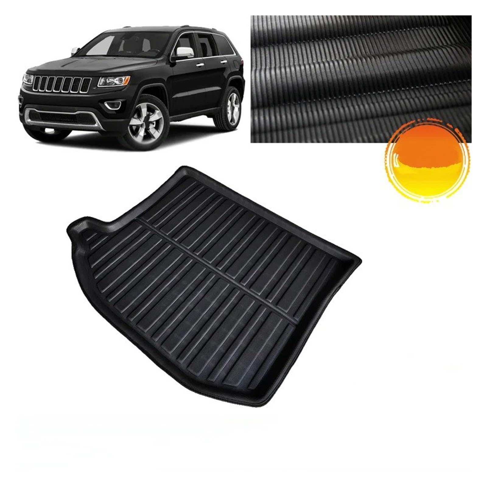 Alfombra para Maletero Accesorios para Jeep para Grand para Cherokee Alfombrilla para Maletero Bandeja para Suelo Alfombra Impermeable para De Coche