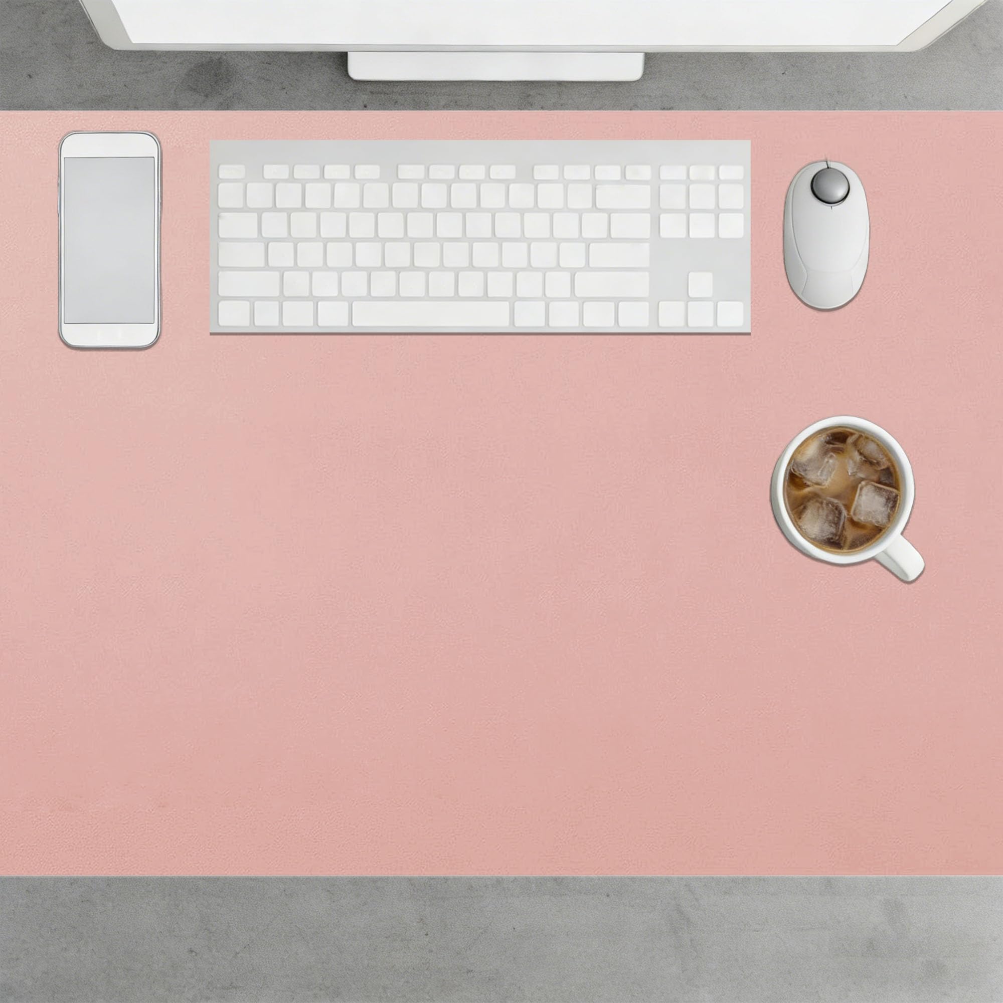 Tapis de souris multifonctionnel durable rose tapis de bureau grand format - 8