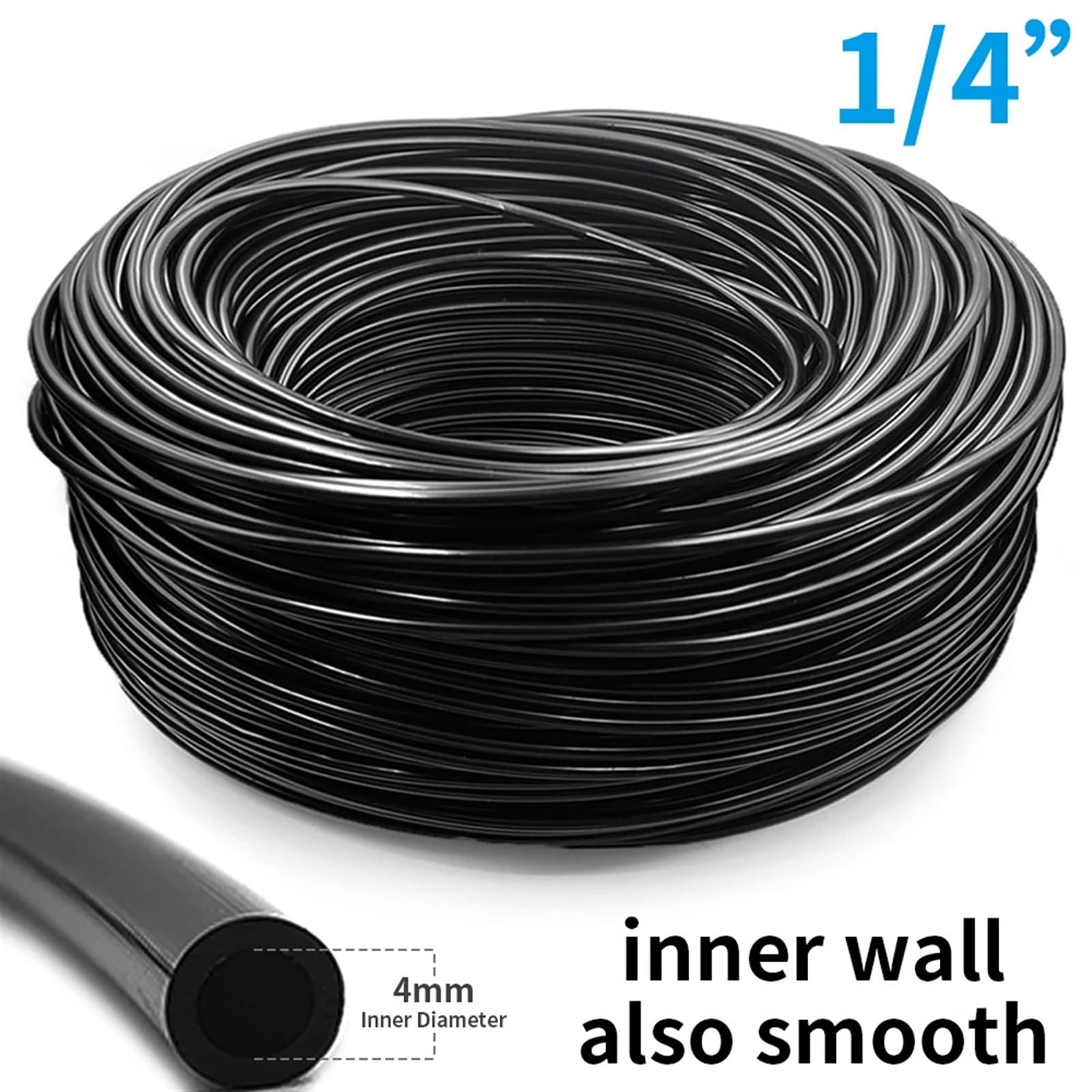 Tuyau d'arrosage de 100 m de longueur arbitraire à faire soi-même, système d'irrigation d'arrosage de 4/7 mm, fournitures de tuyau micro goutte à goutte en PVC réglable