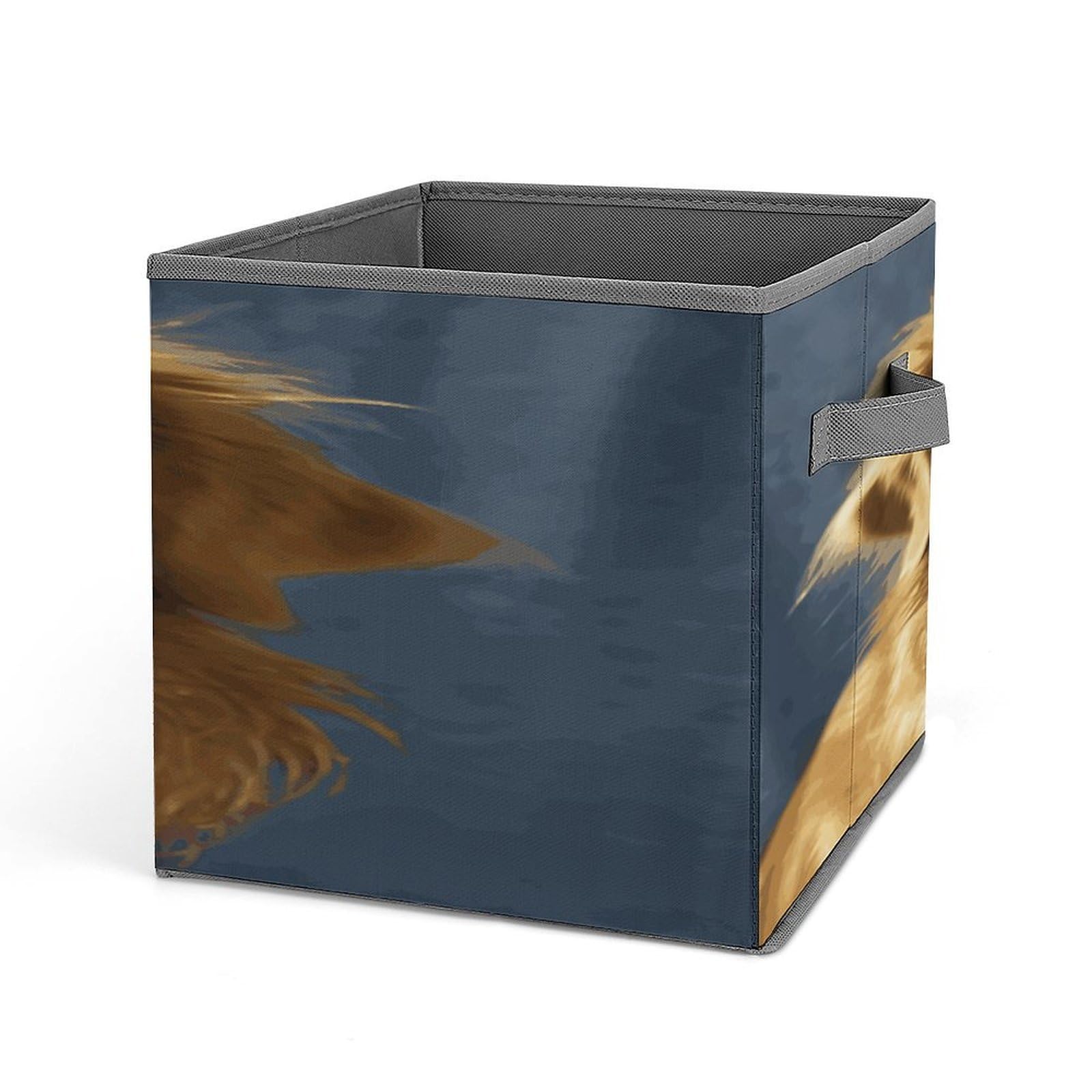 Fekiloot Style Golden Dog Storage Bins Storage Baskets