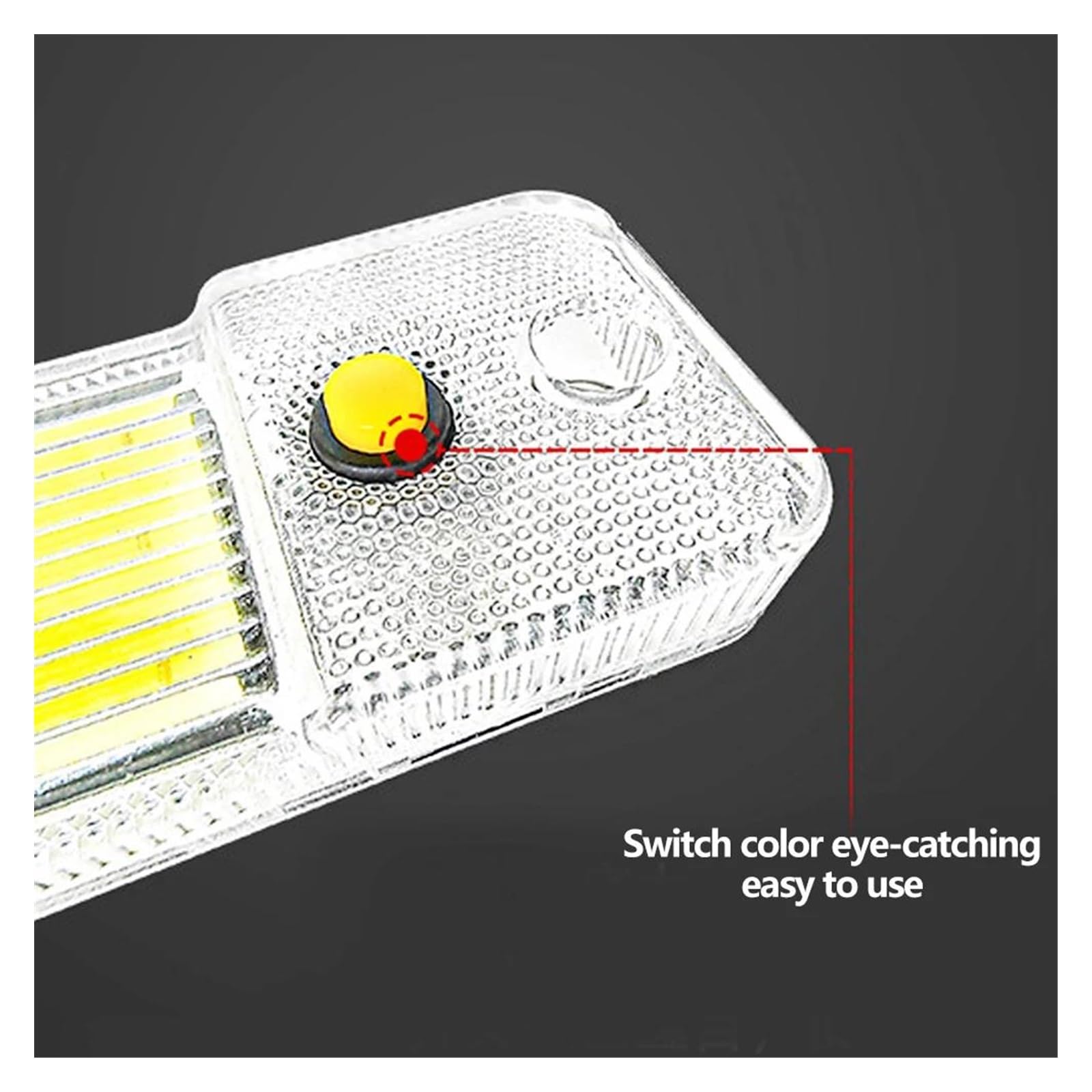 Fendinebbia 84 LED 10W Barra Luminosa Per Interni Auto Tubo Luminoso Bianco Con Interruttore Per Furgone Camion CAMPER Per Camper Barca Plafoniera Interna