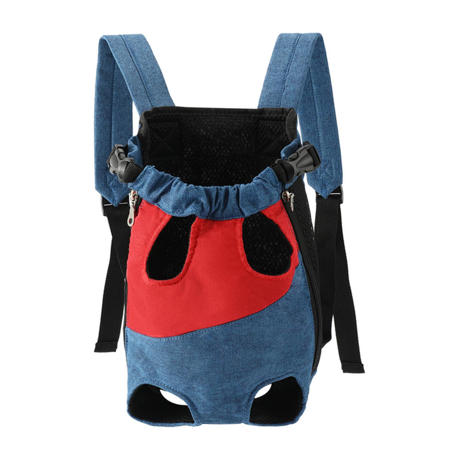 Lightweight Pet Backpack Carrier for Small Dogs & Cats - Easy-Fit Adjustable Straps, Basic Legs-Out Design, Durable for Daily Use (Fits Pets Under