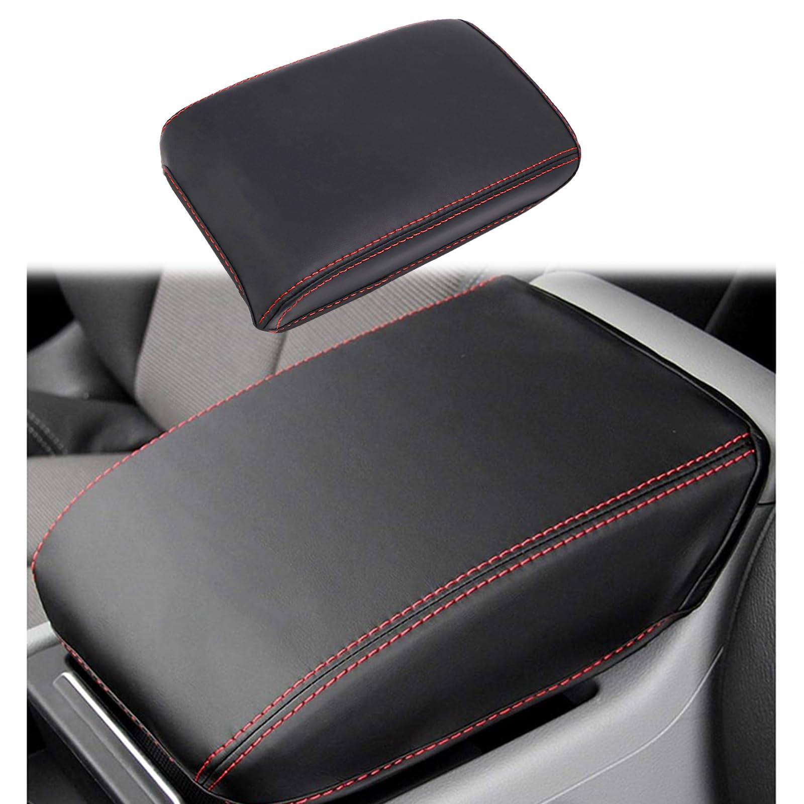 GAFAT Compatibile con Audi Q5 FY 2018–2024 Copertura per Bracciolo Centrale, Q5 FY Sportback S-Line Protezione per Braccioli Console Centrale, PU Microfibra imbottitura in Pelle, Q5 FY Accessori