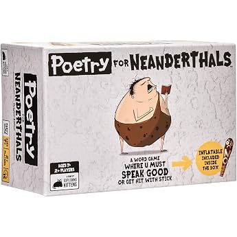 Exploding Kittens - Poetry for Neanderthals - Competitive Word Guessing Game - Party Game Ideal for Family Night Kid and Adult 2+ Players Ages 7+ 15 Minutes to Play