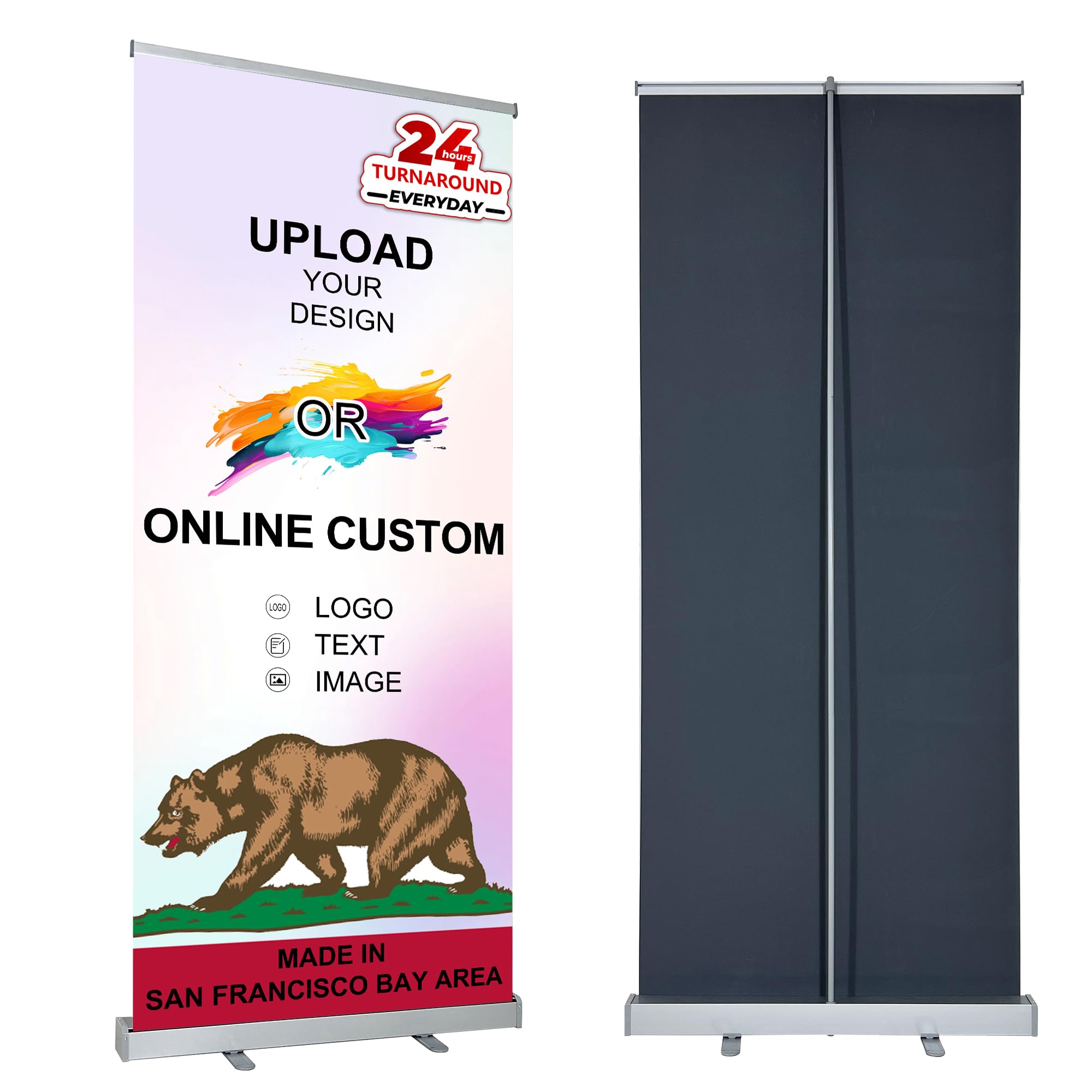 JUST 4 SIGNS CUSTOM Retractable Banner Stand 33½