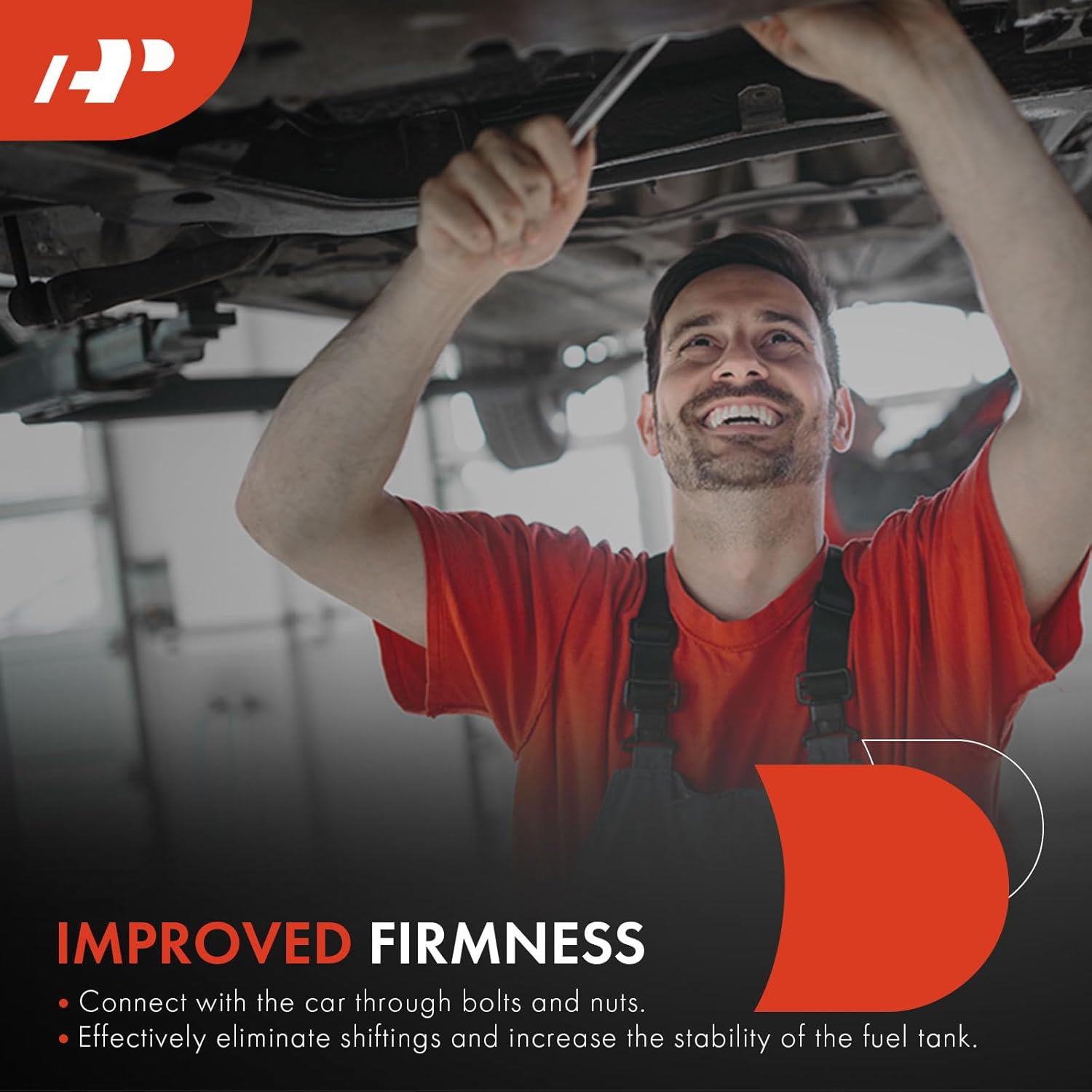 A-Premium Fuel Tank Straps with Plastic Blocks Compatible with Jeep Wrangler 1997-2006