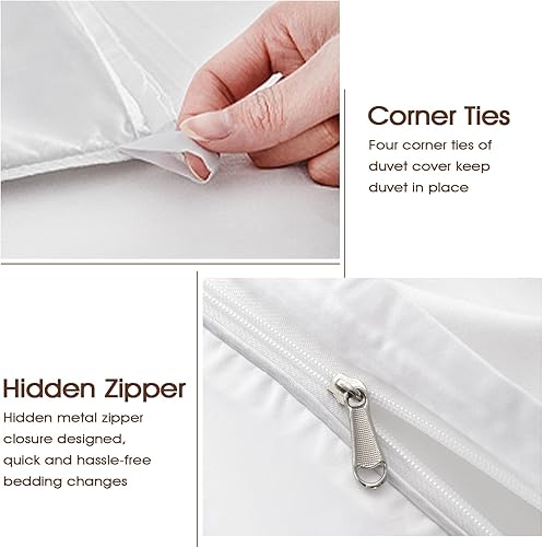 Miniatura 5 de SOULZZZ Juego de funda de edredón con estampado de hongos florales para niñas, juego de ropa de cama de caracol marrón con flores rojas y rosas con