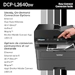 Brother DCP-L2640DW Multifunction Monochrome Laser Printer for Business with 700 Prints in Box
