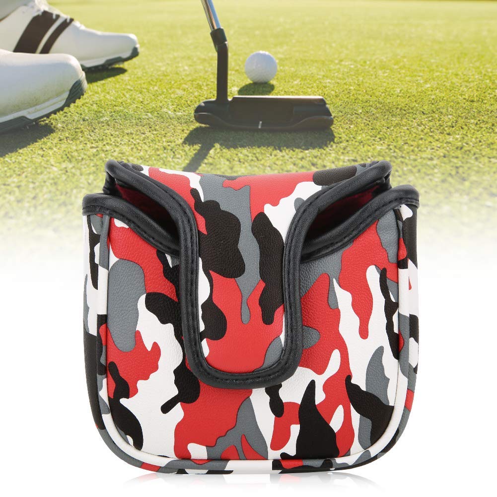 VGEBY Putter Cover, Square Putter Headcover Waterproof PU Club Protector Magnetic Closure Accessory