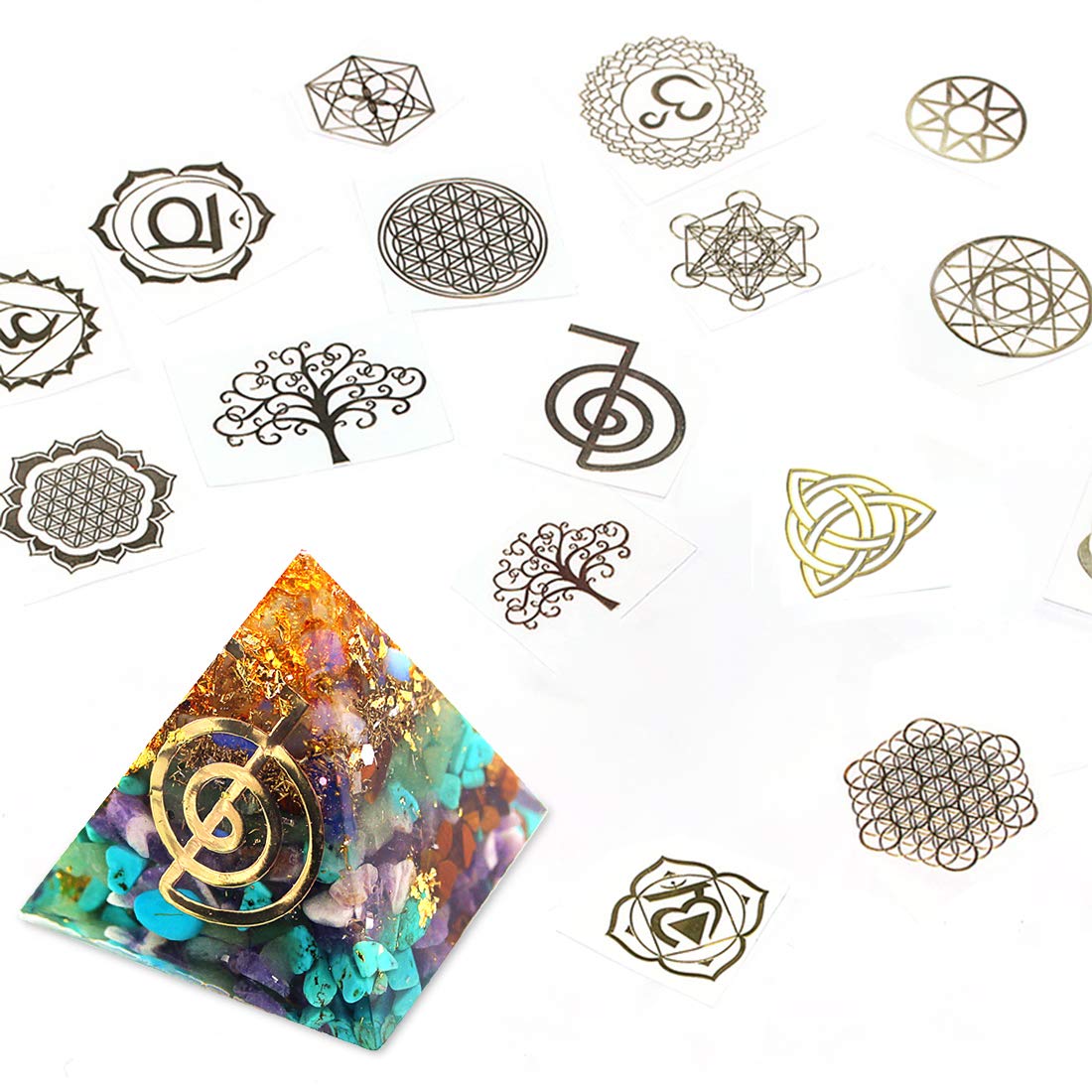 FineInno 40 Styles Resin Supplies Kit, Orgone Sticker, Filler - Image 3