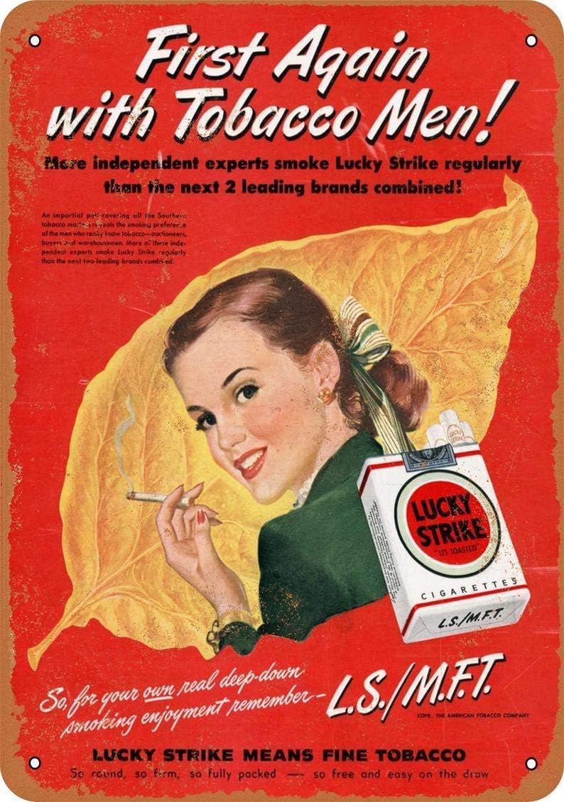 Vintage Tin "lucky Strike Cigarette" Sign