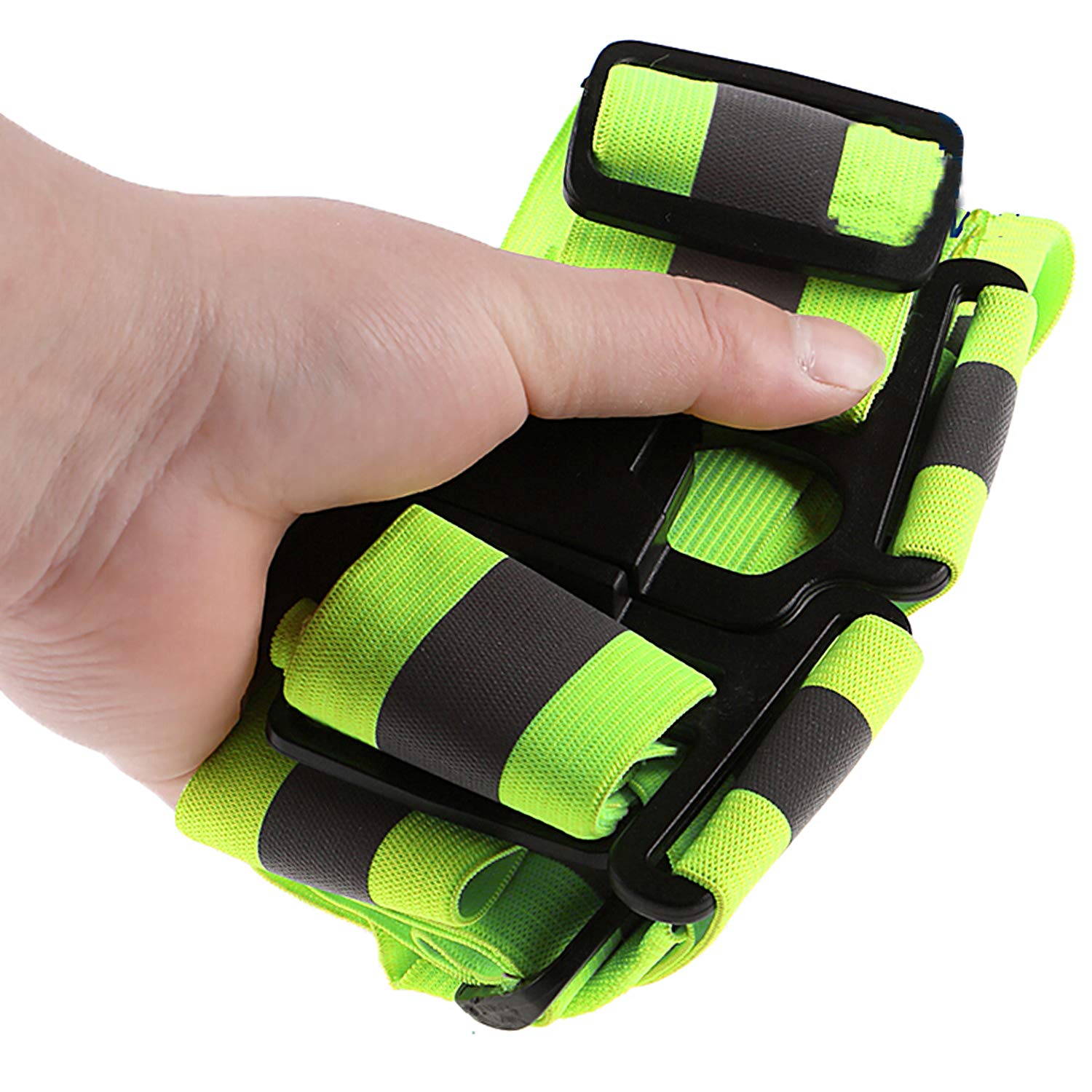 SANTOO 2 Stück Reflektorweste,360° Sicherheitsweste Motorrad Warnweste Reflektierende Weste Elastic Verstellbar Warnweste Erwachsene Kinder für Laufen, Camping, Fahrrad, Motorrad
