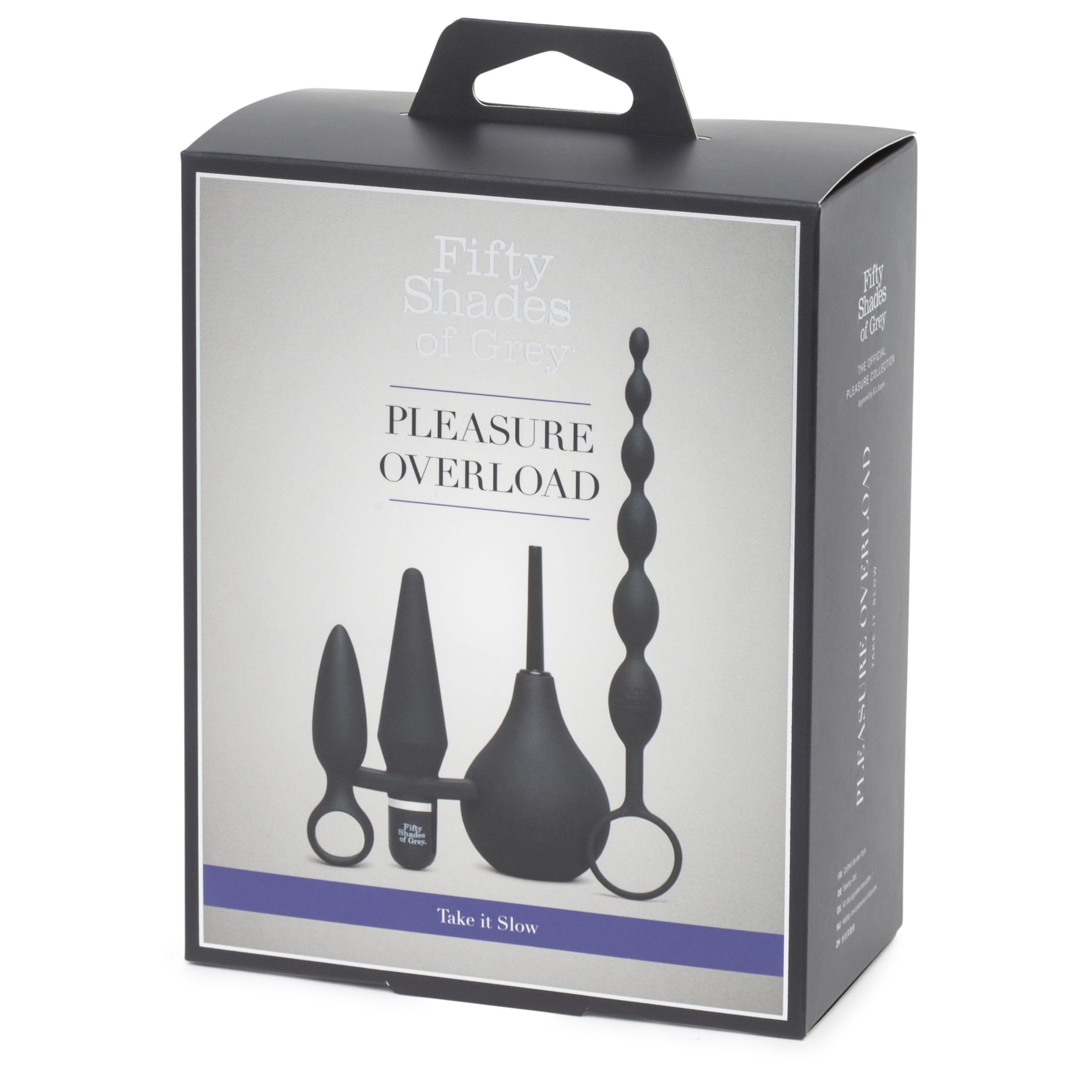 Amazon.com: Fifty Shades of Grey 4 Piece Anal Toys Starter Kit - with  Silicone Butt Plug, Vibrating Butt Plug, Anal Beads & Douche - Waterproof -  Black : Health & Household