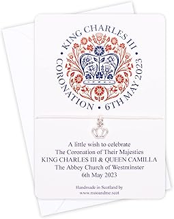 King Charles III Coronation Wish Bracelet, King Charles Queen Camilla Souvenir, King Charles Gift, Coronation Keepsake, Commemorative Gift