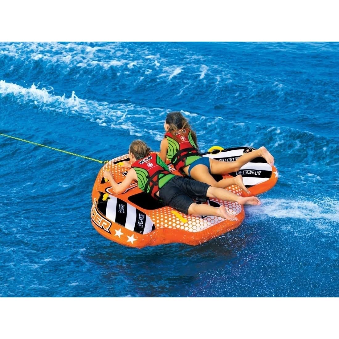 Wow Glider 2P remolcable con Asiento Flexible, Multicolor, Grande