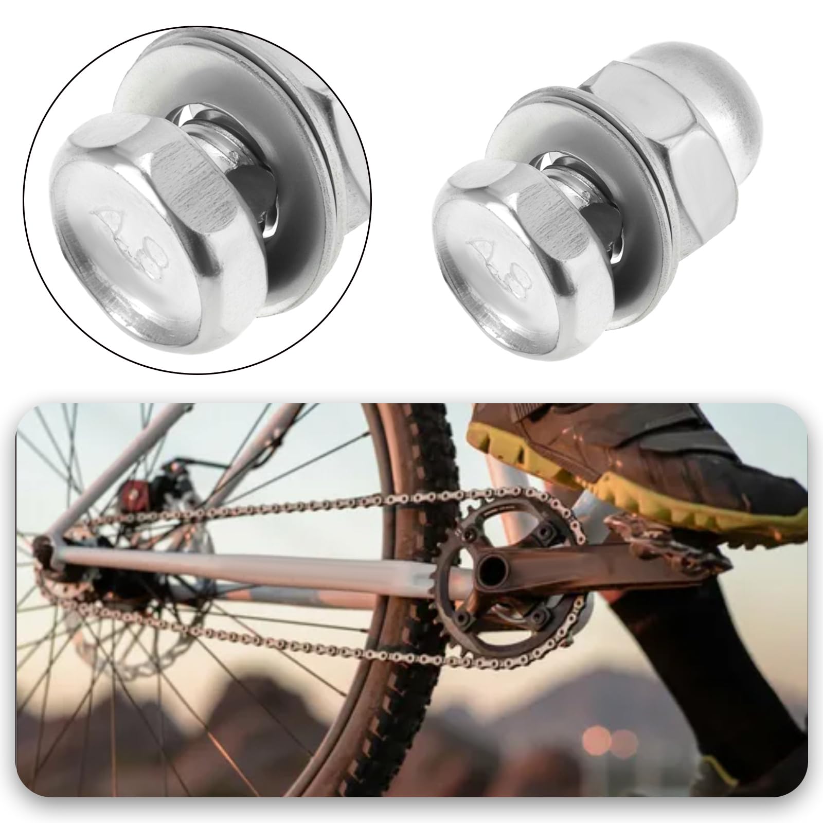 SG Store 10x Bullone Di Ancoraggio Per Cavo Freno Bicicletta 2,5 Mm Viti Di Ancoraggio Per Pinza Freno Bicicletta Vite Di Serraggio Cavo Per Cavi Freno 5,5 Mm Argento