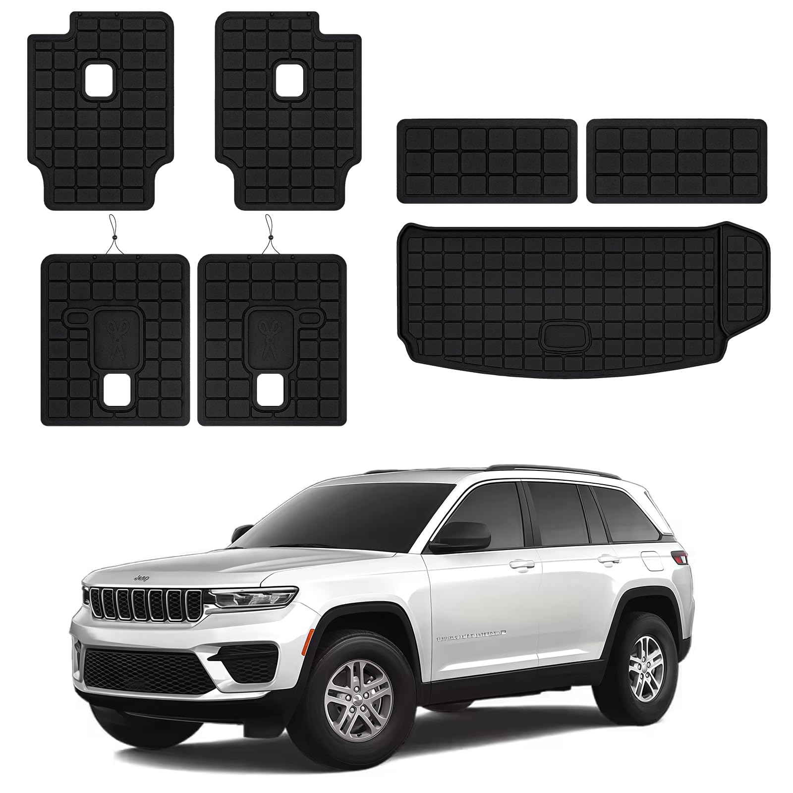 Photo 1 of ASINRI Cargo Liner Set for 2021-2025 Jeep Grand Cherokee L
