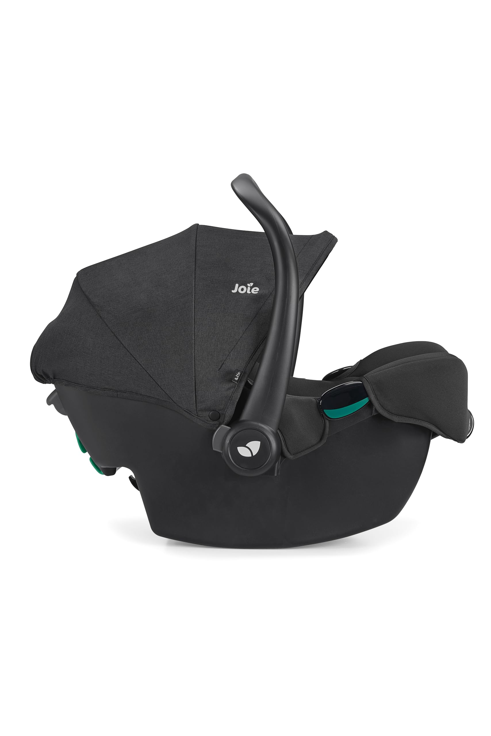 JOIE – I-SNUG 2 – Coque bébé i–Size – Naissance à 75 cm (0–12 mois) – Compatible Isofix (base vendiue séparement) ou ceinture – Légère 3,35 kg – conforme ECE R129, capote UPF50+ – Coloris Raven