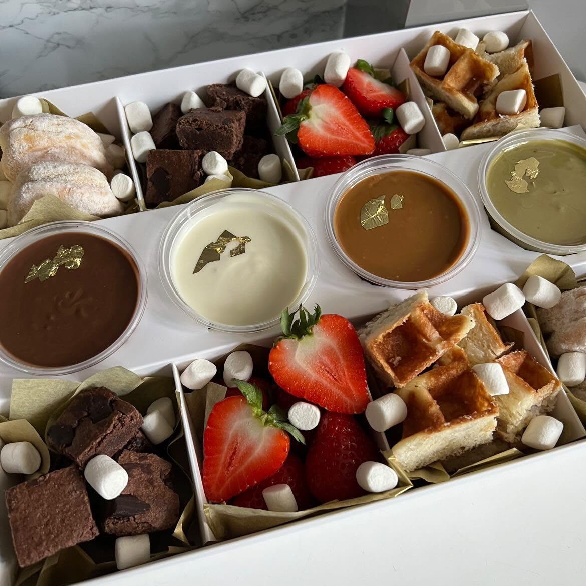 Lot de 10 boîtes à fondue avec couvercle transparent