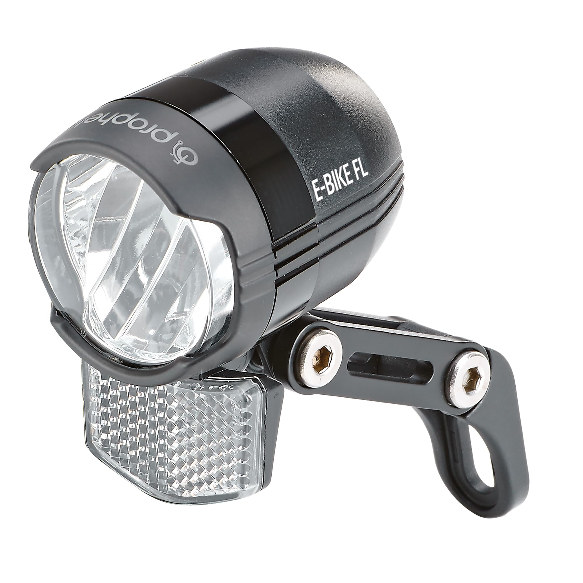 Prophete E-Bike Scheinwerfer 100 LUX/60 Lux mit OSRAM LEDs | Fernlicht und Abblendlicht | Integrierter Reflektor