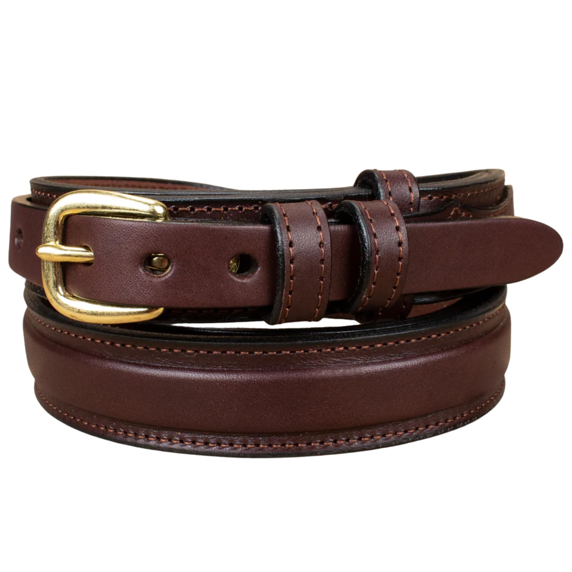 Yoder Leather Company Men's English Bridle Leather Ranger Belt - 1 1/4" Taper to 3/4"