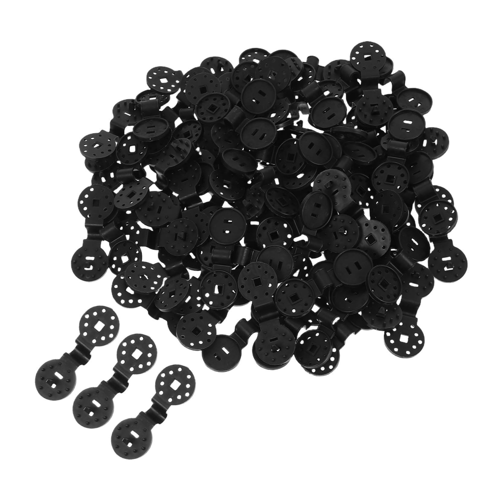 Milisten 100pcs Round Plastic Sun Shade Clip Awning Lock for Windproof Shade Holder