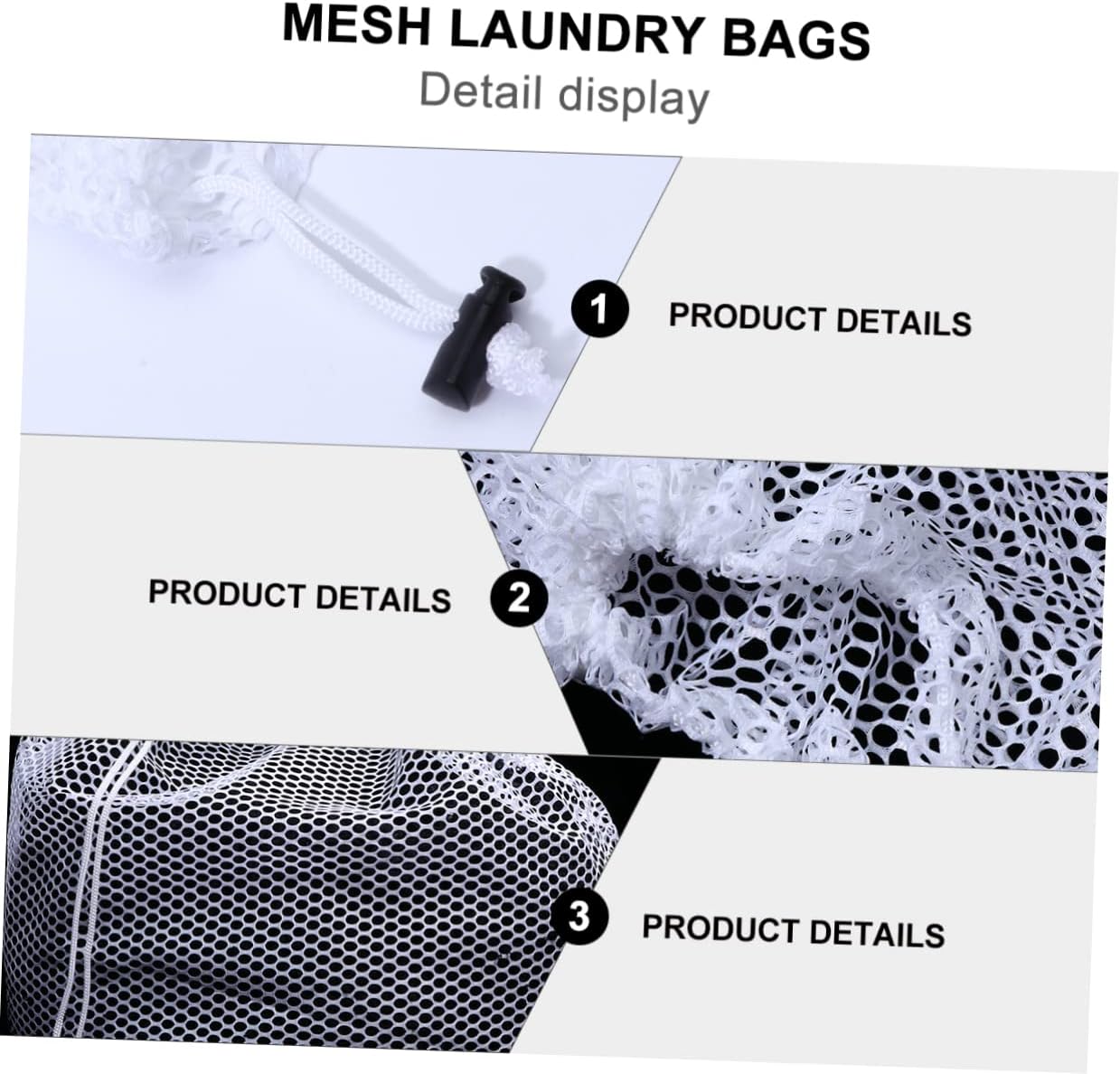 8pcs Travel Laundry Storage Large Hanging Laundry Hamper Mesh Wash Bag for