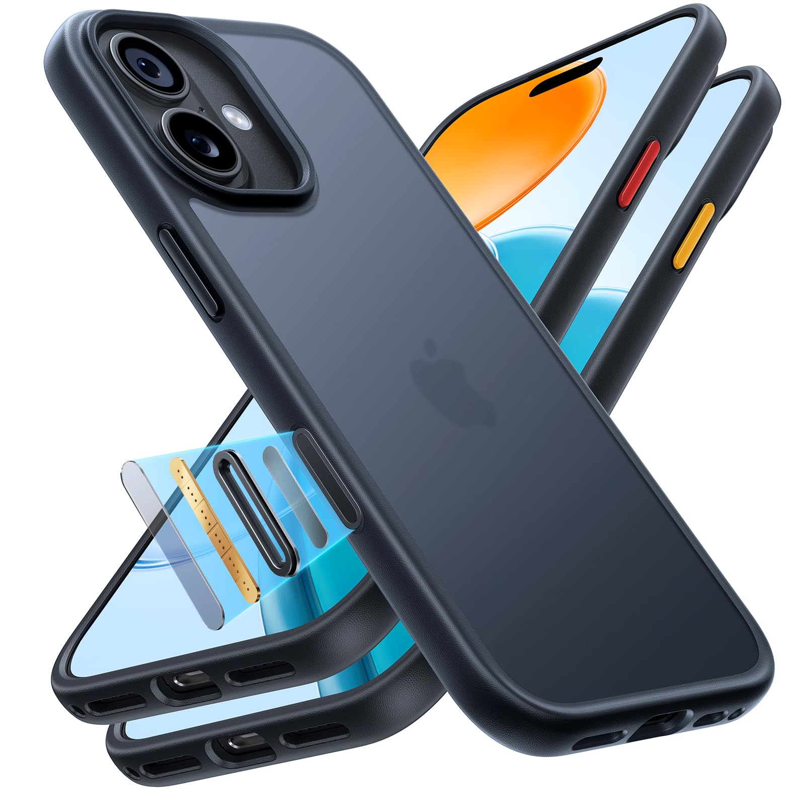 【米軍進化保護・マット半透明】 TORRAS iPhone 17 用 ケース 指…