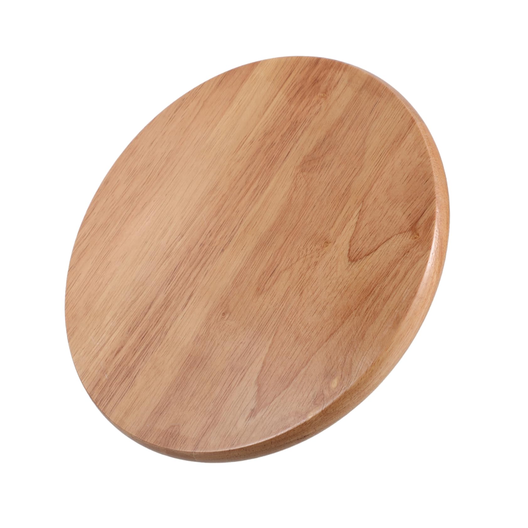 Asiento de reemplazo de madera maciza redondo con acabado decorativo