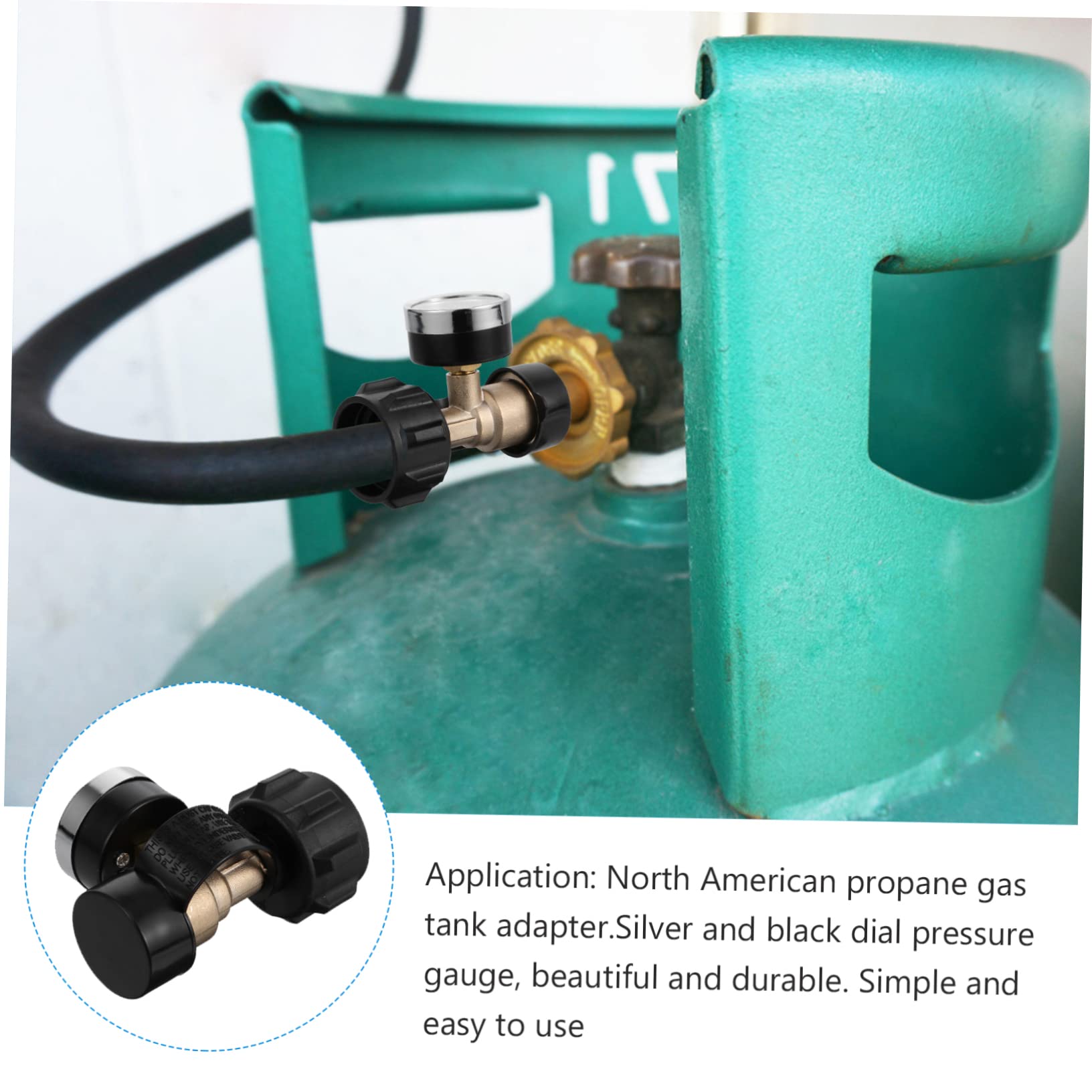 SEWOART Quality Material Gas Bottle Connector Propane Converter Refill Adapter for 20-40lb Propane Tanks