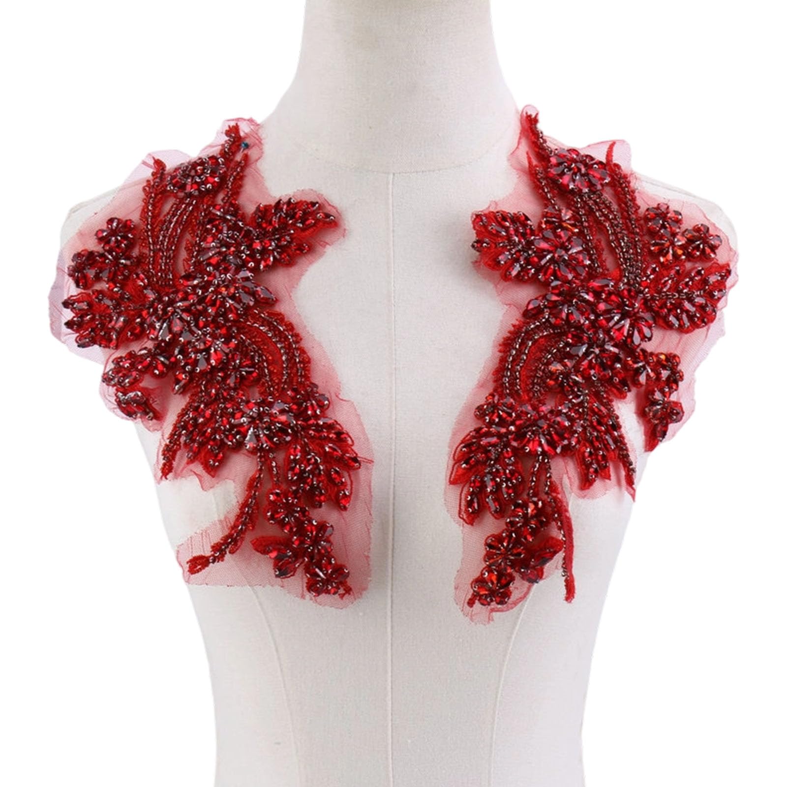 our fave Shoulder Embellishment with Crystals for Garments and Handcrafted Trim Applique Flower